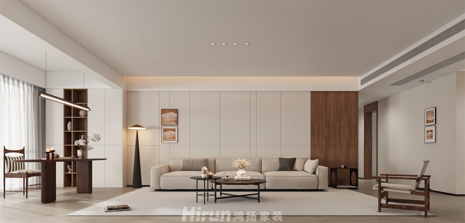 湘府和園213㎡復古風潮大平層 裝修案例效果圖-1