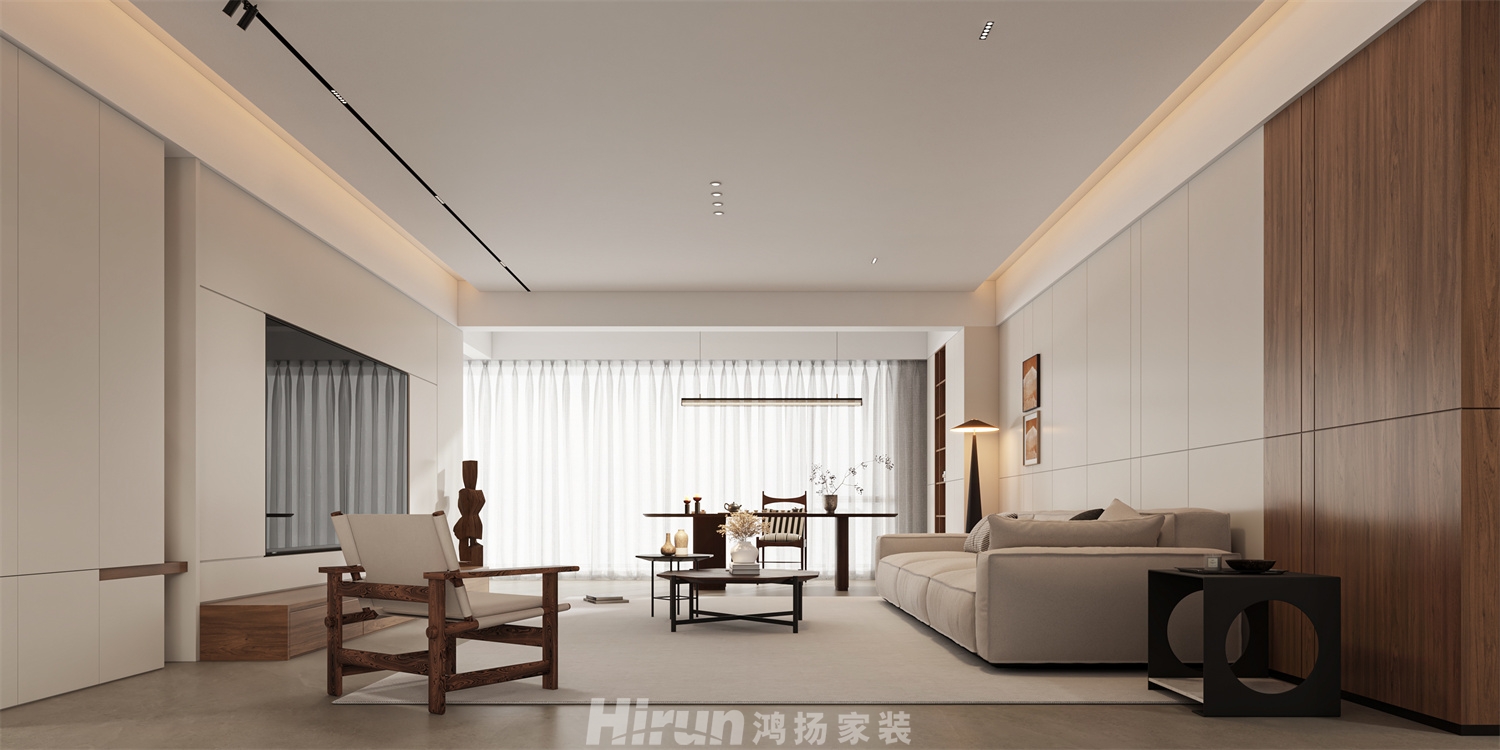 湘府和園213㎡復古風潮大平層 裝修案例效果圖-2