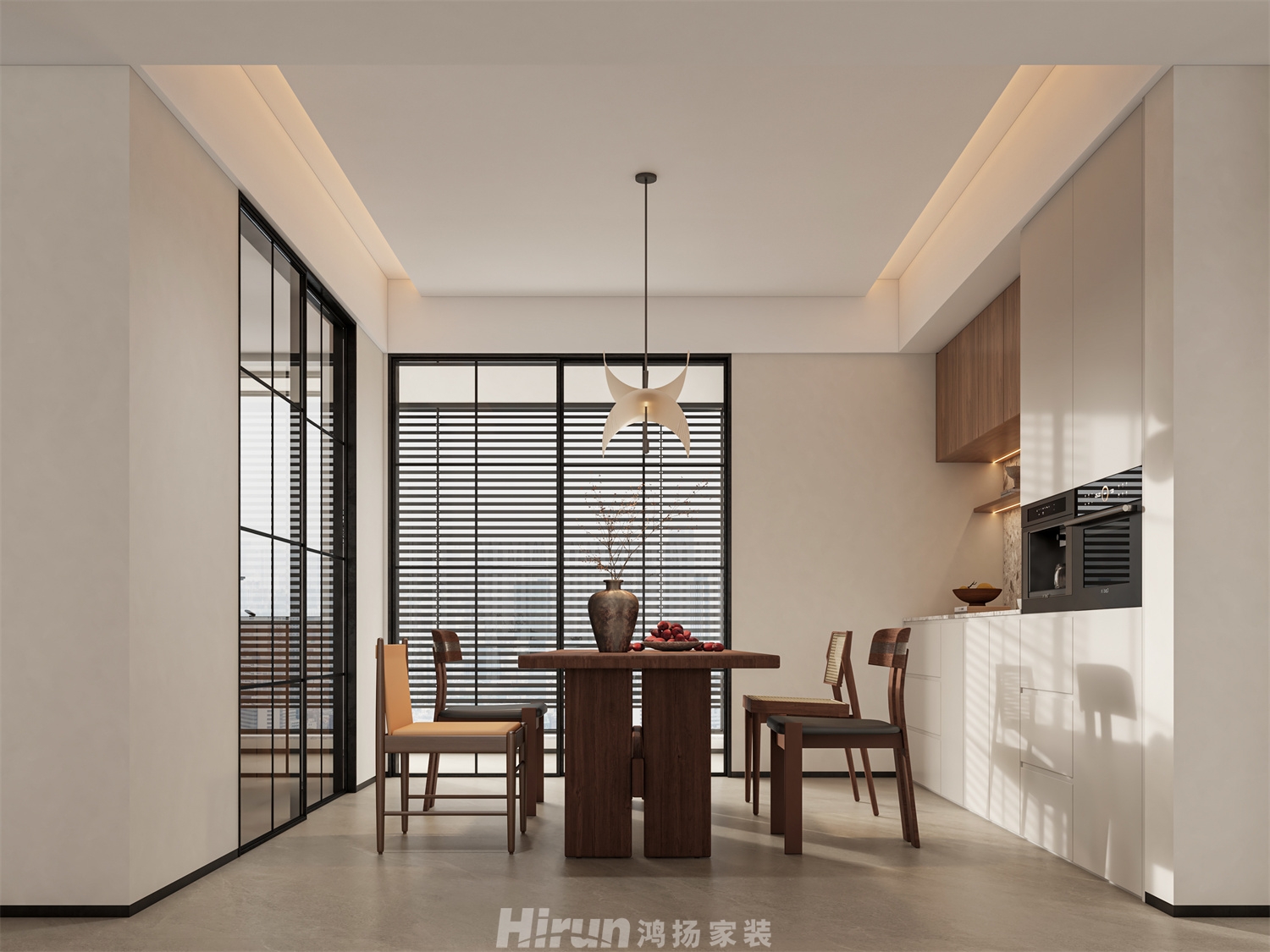 湘府和園213㎡復古風潮大平層 裝修案例效果圖-6