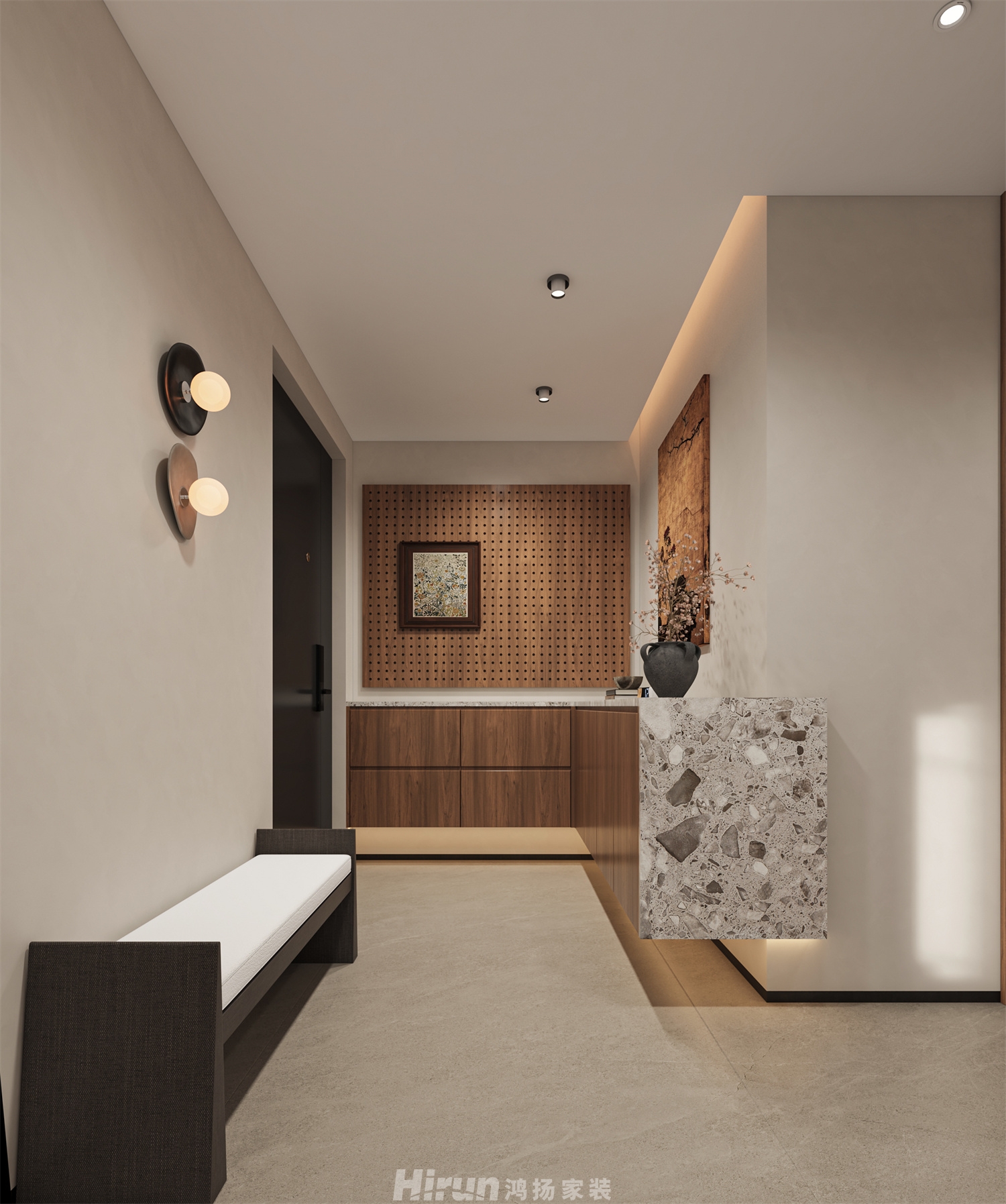 湘府和園213㎡復古風潮大平層 裝修案例效果圖-8