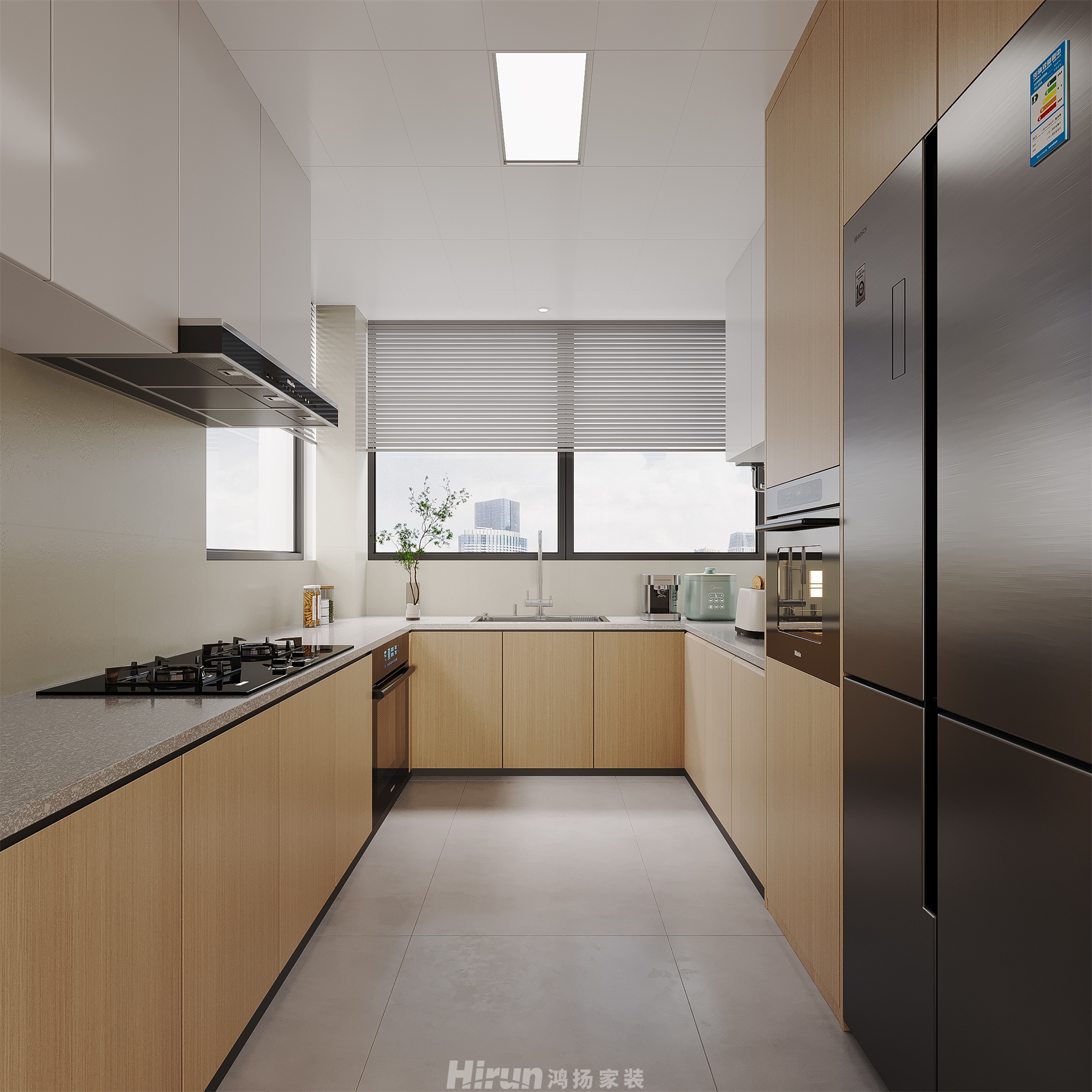 樂府瀾庭180㎡北歐之光五居室 裝修案例效果圖-4