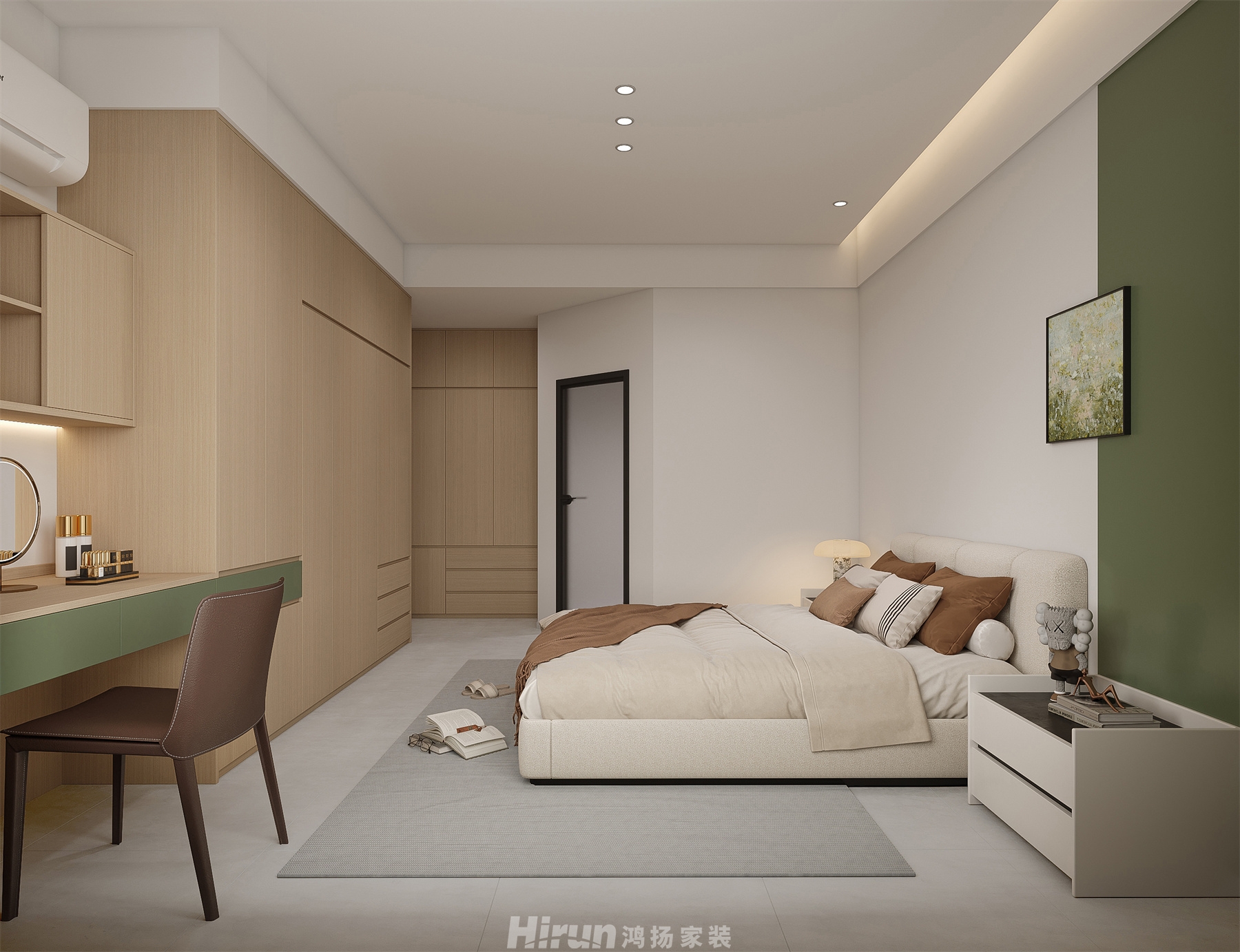 樂府瀾庭180㎡北歐之光五居室 裝修案例效果圖-3