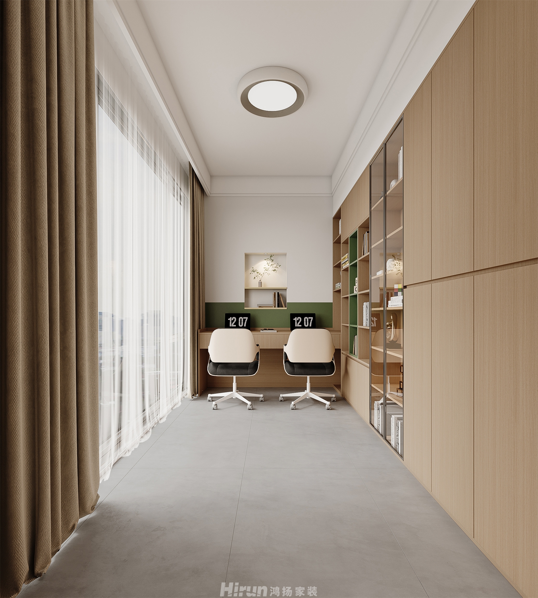 樂府瀾庭180㎡北歐之光五居室 裝修案例效果圖-5