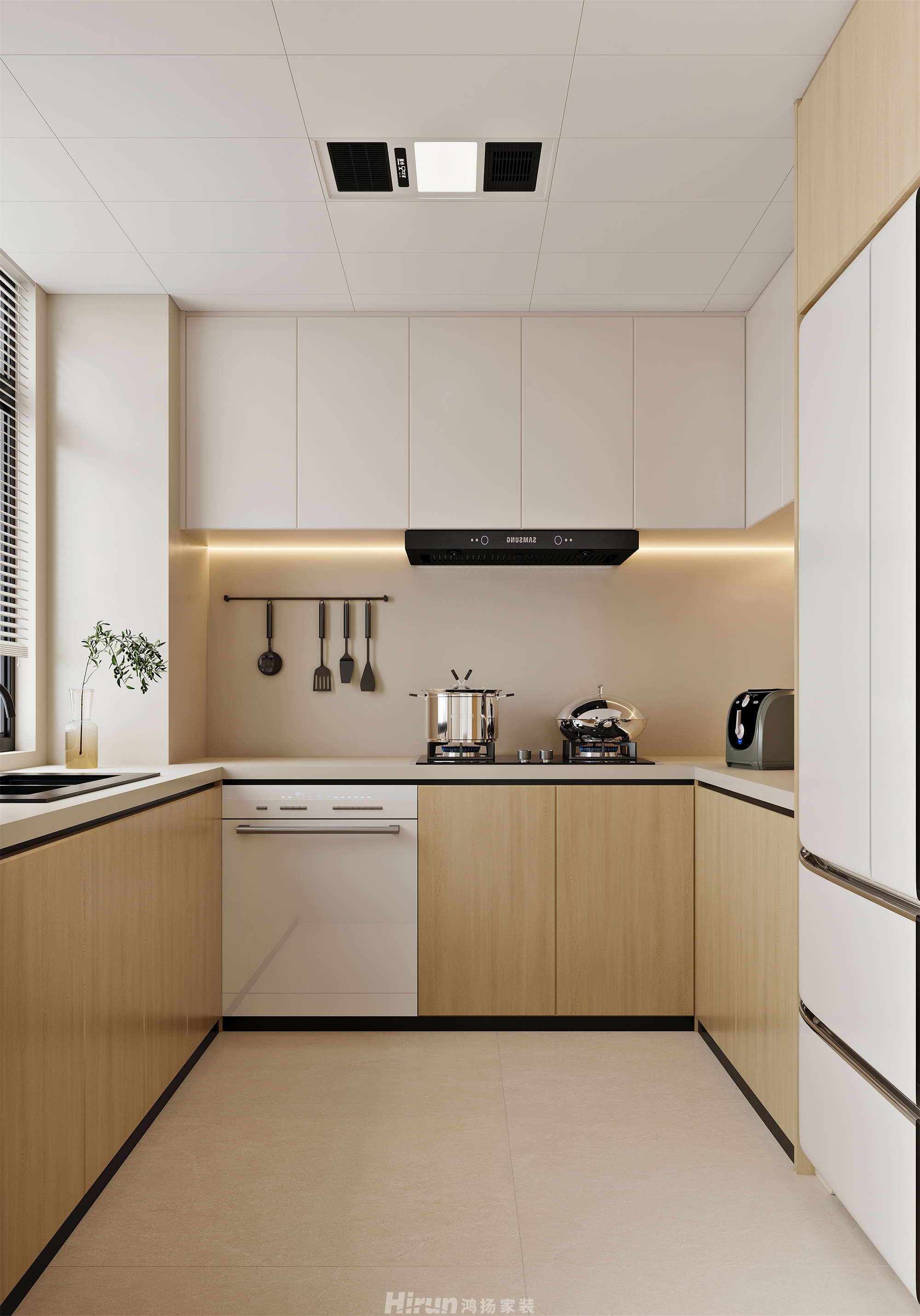 公園央著150㎡北歐之光四居室 裝修案例效果圖-8