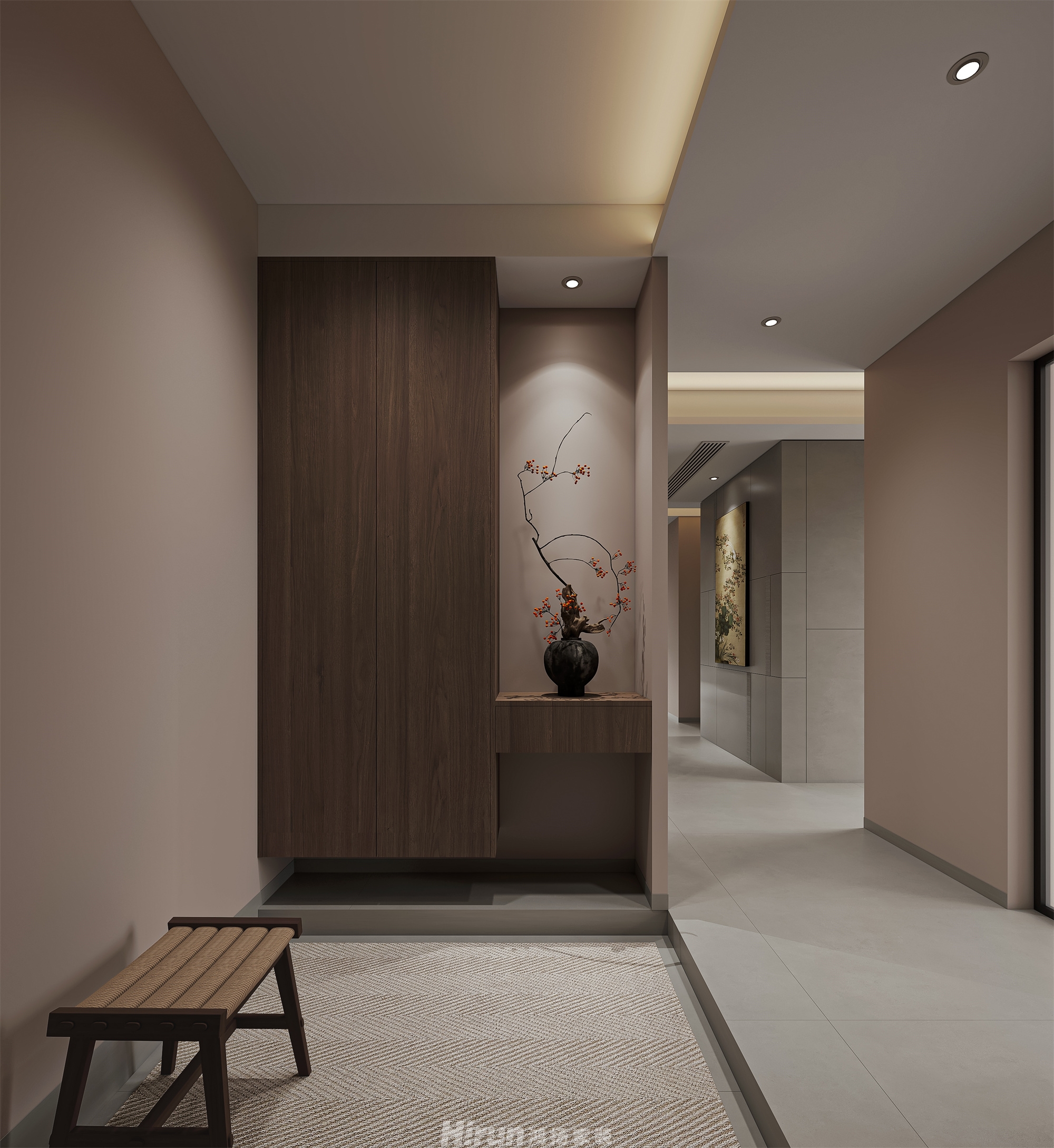 大漢華龍府 193㎡意境東方大平層 裝修案例效果圖-4