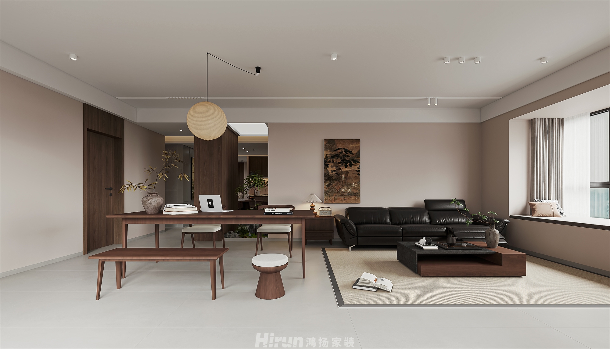 大漢華龍府 193㎡意境東方大平層 裝修案例效果圖-3