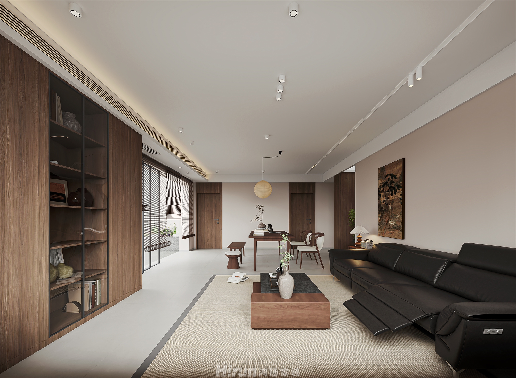 大漢華龍府 193㎡意境東方大平層 裝修案例效果圖-5