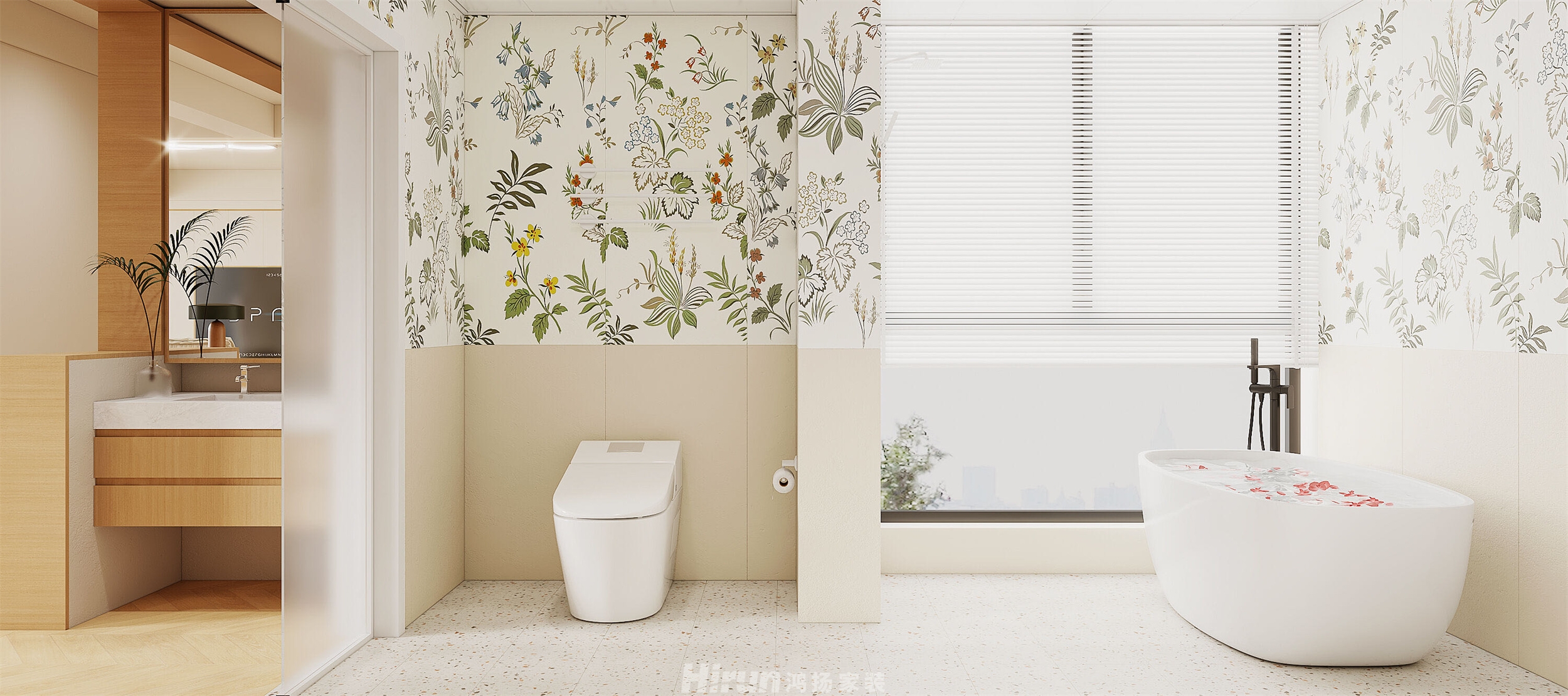 岳麓歐城3期依云堡136㎡北歐之光四居室 裝修案例效果圖-4