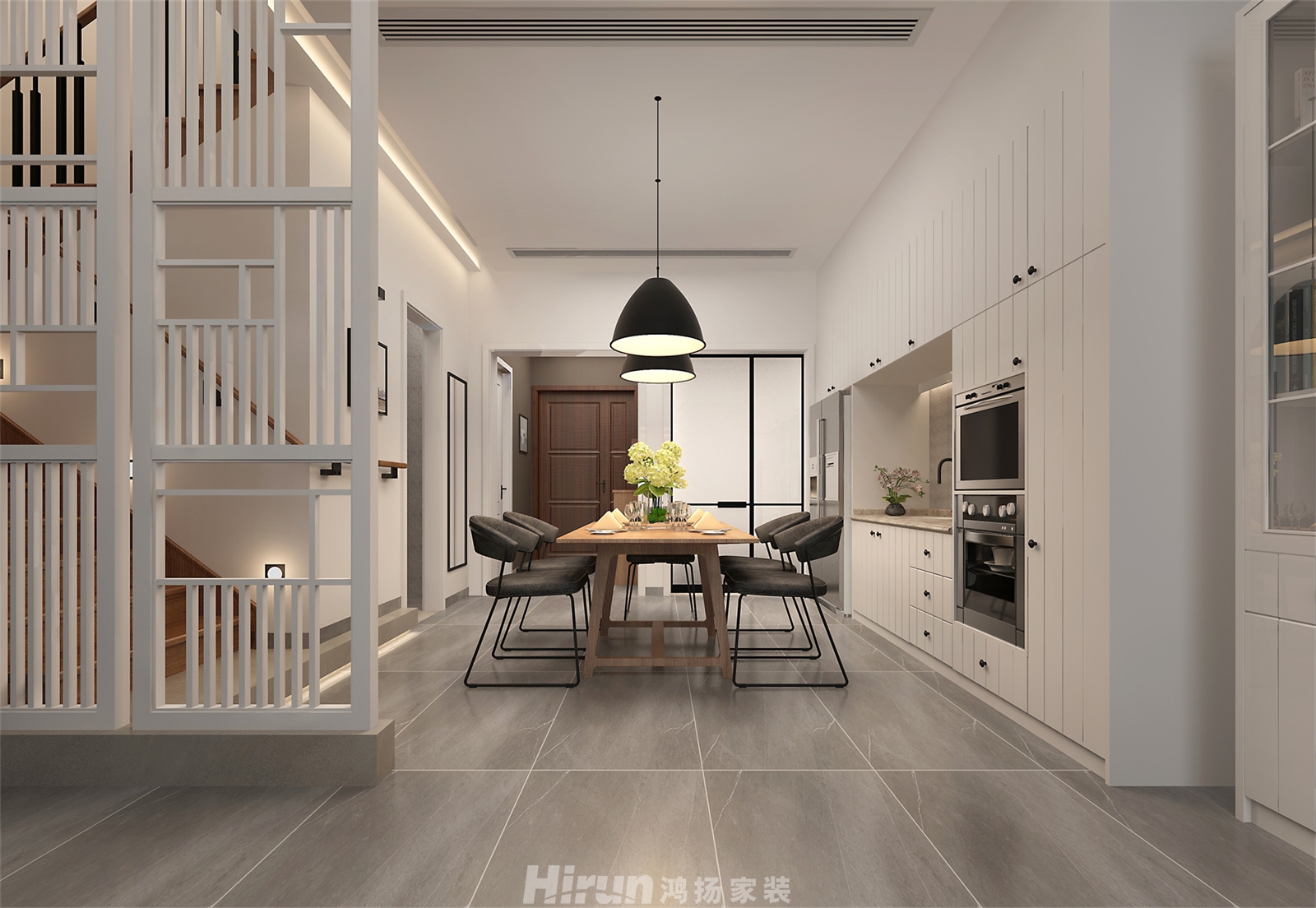 龍湖璟宸原著270㎡北歐之光別墅 裝修案例效果圖-1