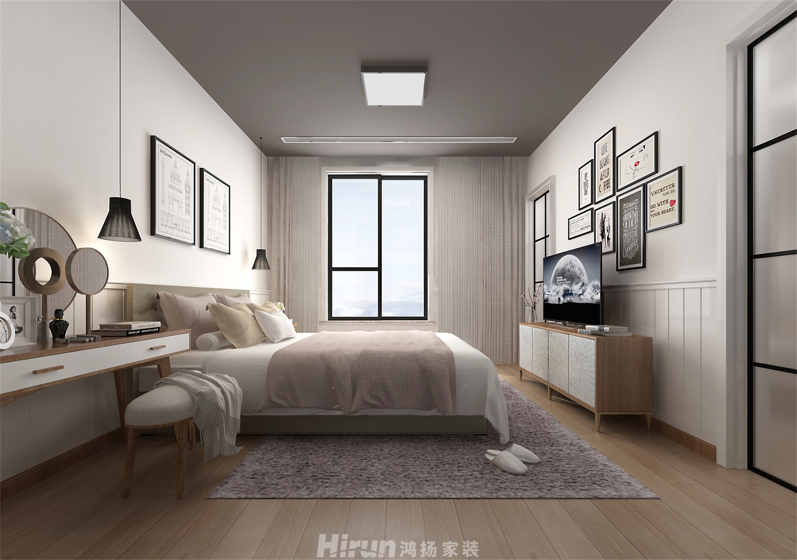 龍湖璟宸原著270㎡北歐之光別墅 裝修案例效果圖-2