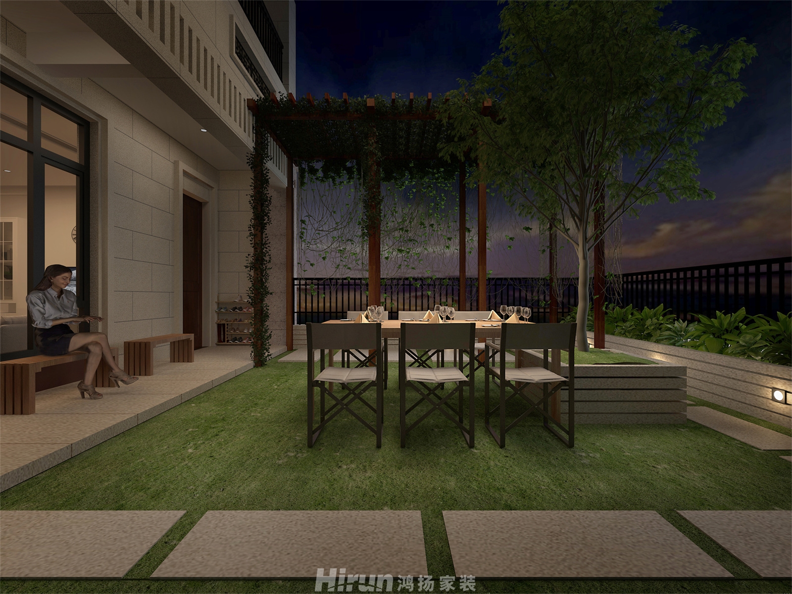 龍湖璟宸原著270㎡北歐之光別墅 裝修案例效果圖-5