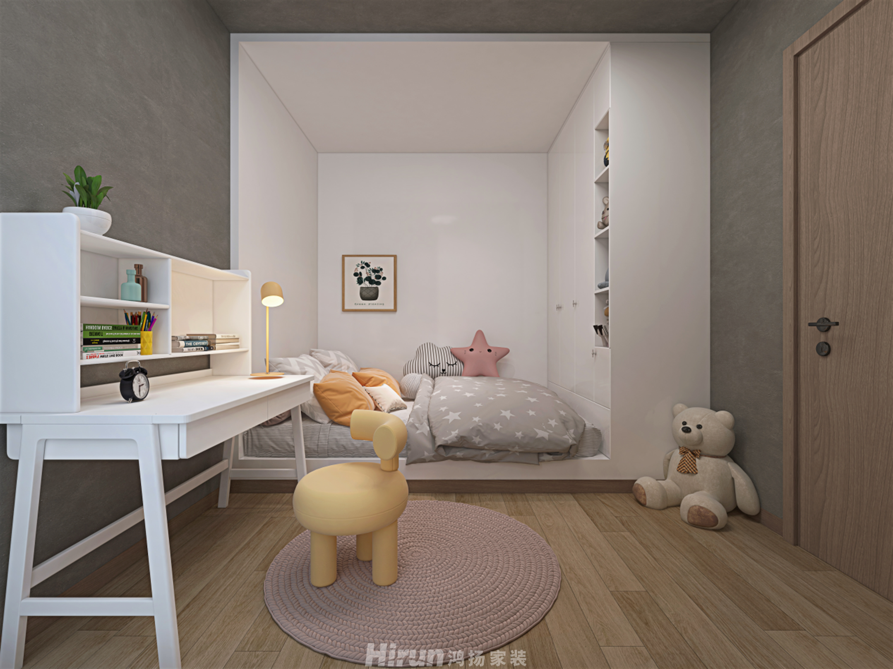 南湖雅苑260㎡藝術(shù)室界復(fù)式 裝修案例效果圖-9