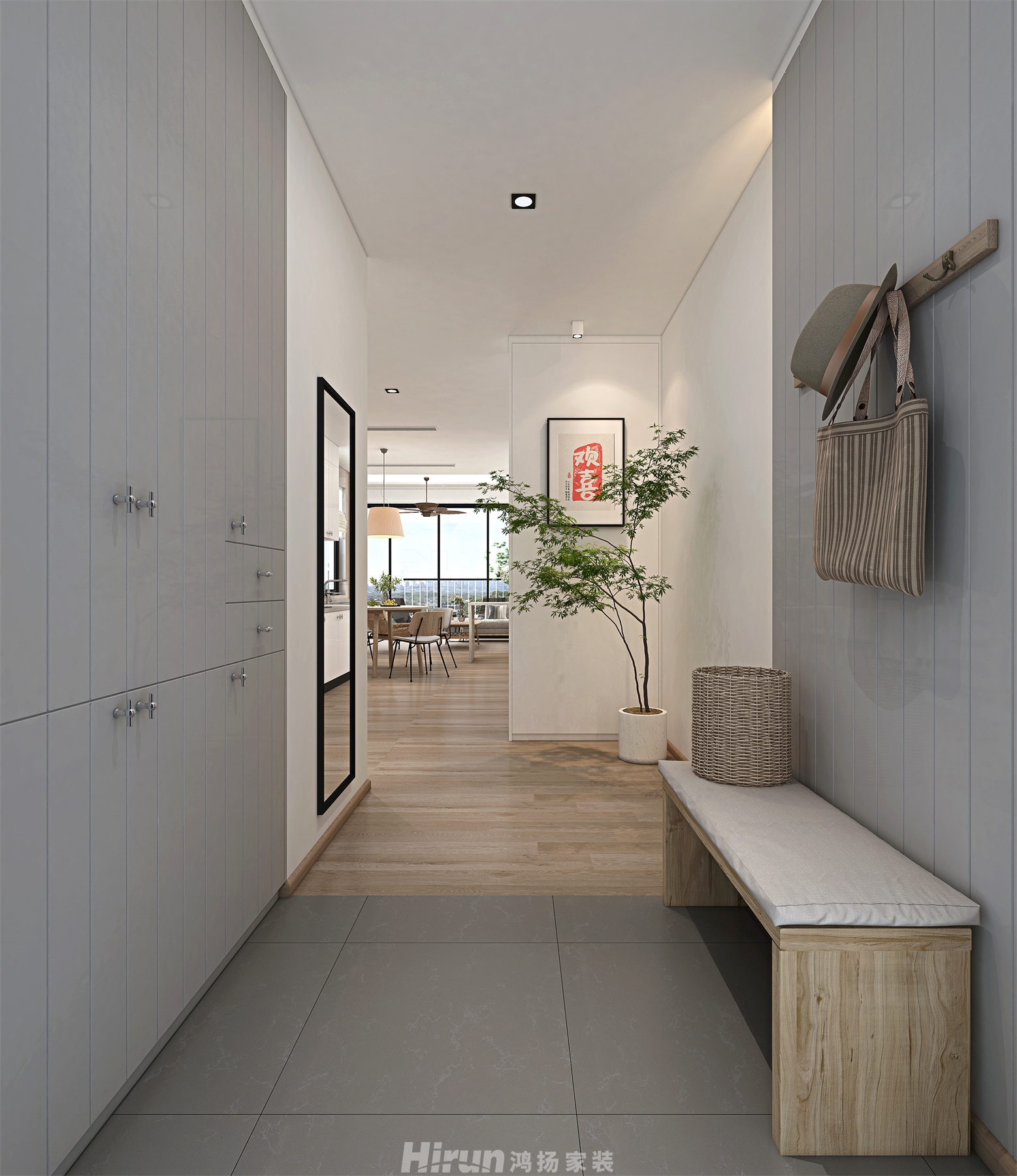 盈峰翠邸270㎡北歐之光別墅 裝修案例效果圖-6