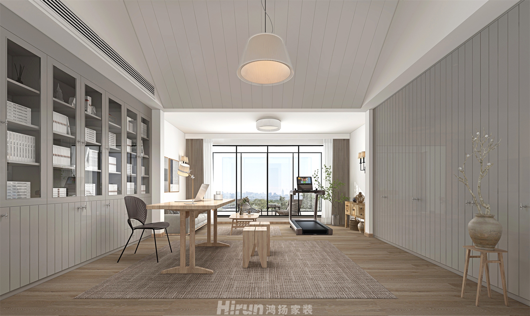 盈峰翠邸270㎡北歐之光別墅 裝修案例效果圖-8