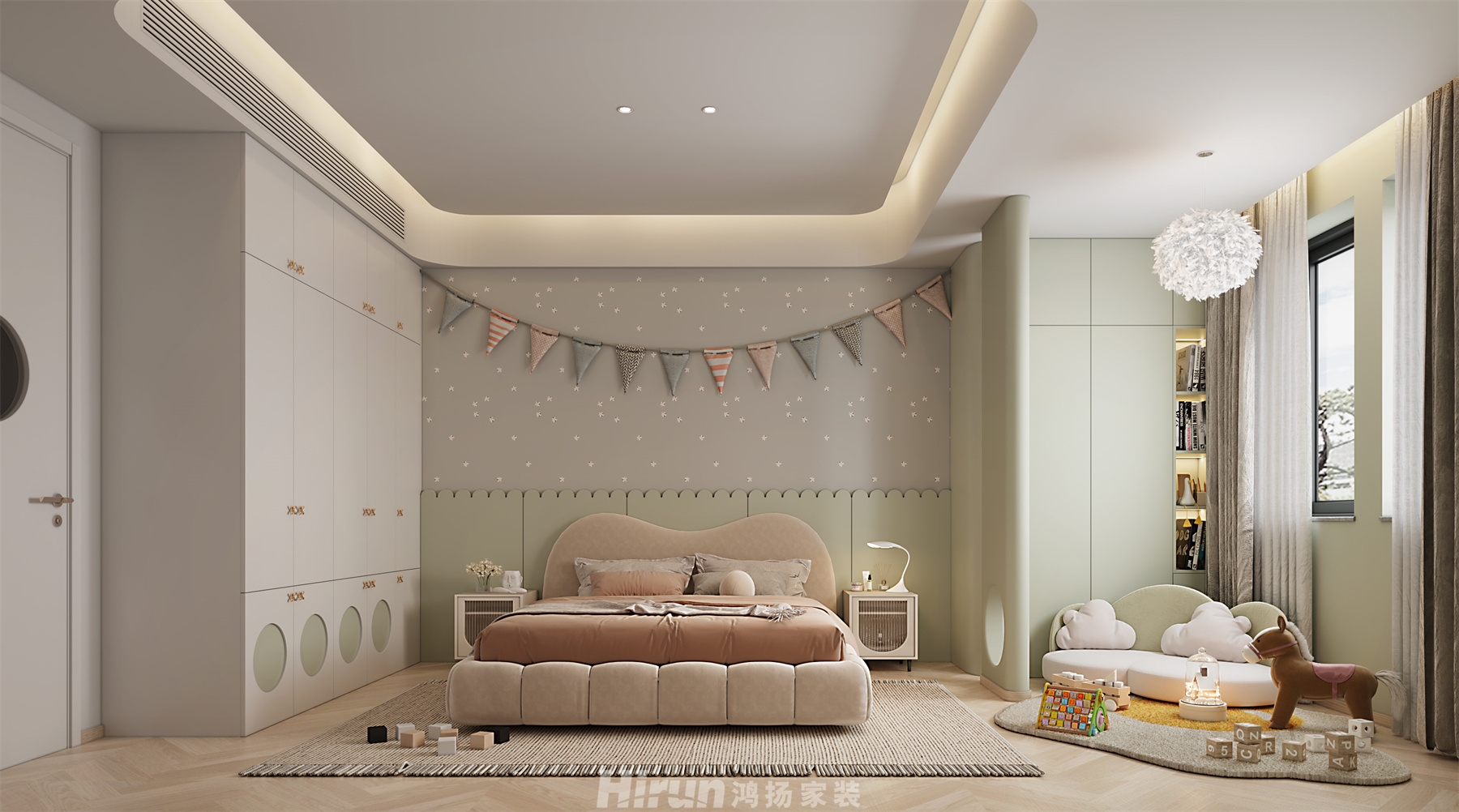 中糧北緯420㎡雅致現代別墅 裝修案例效果圖-3