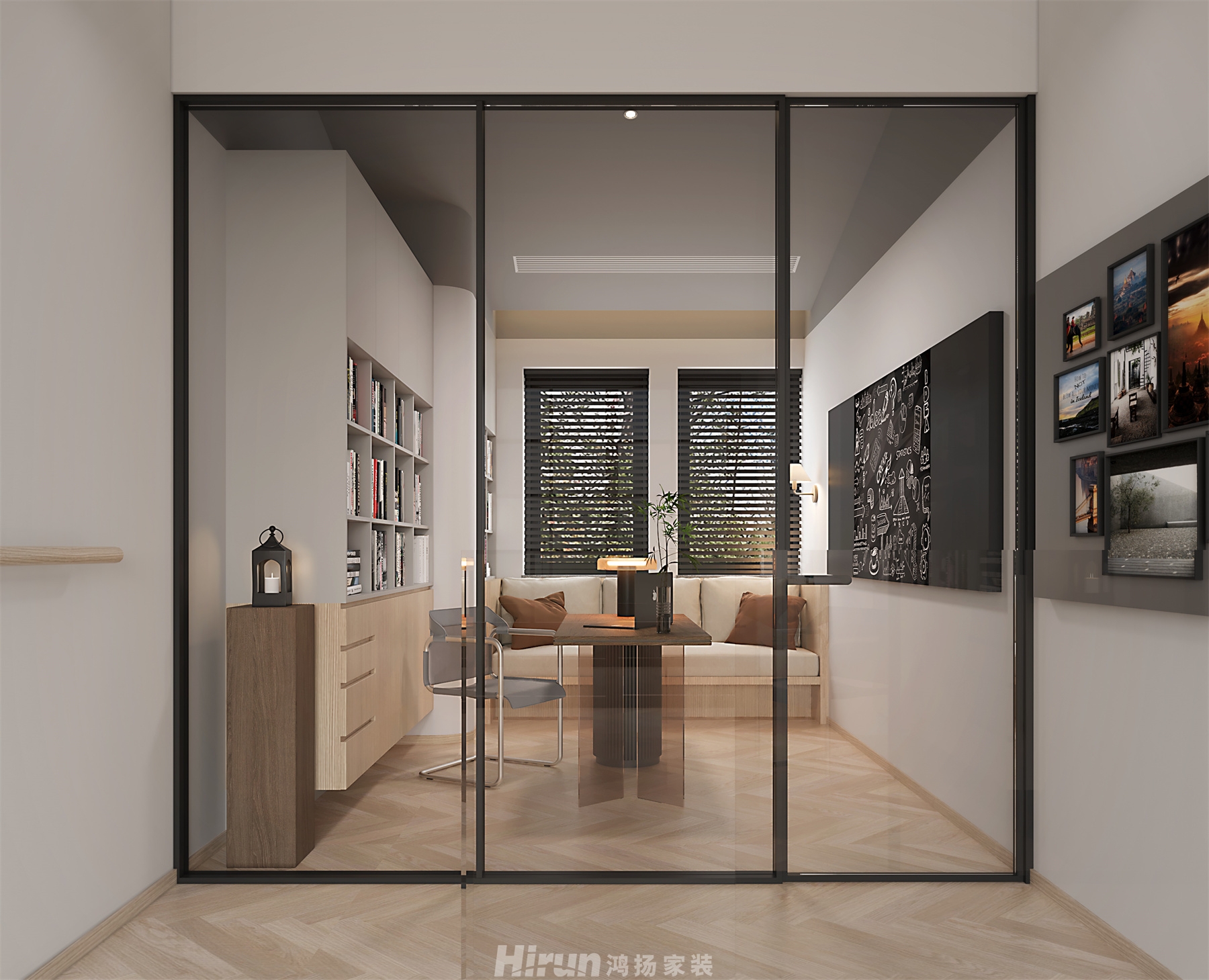 中糧北緯420㎡雅致現代別墅 裝修案例效果圖-4