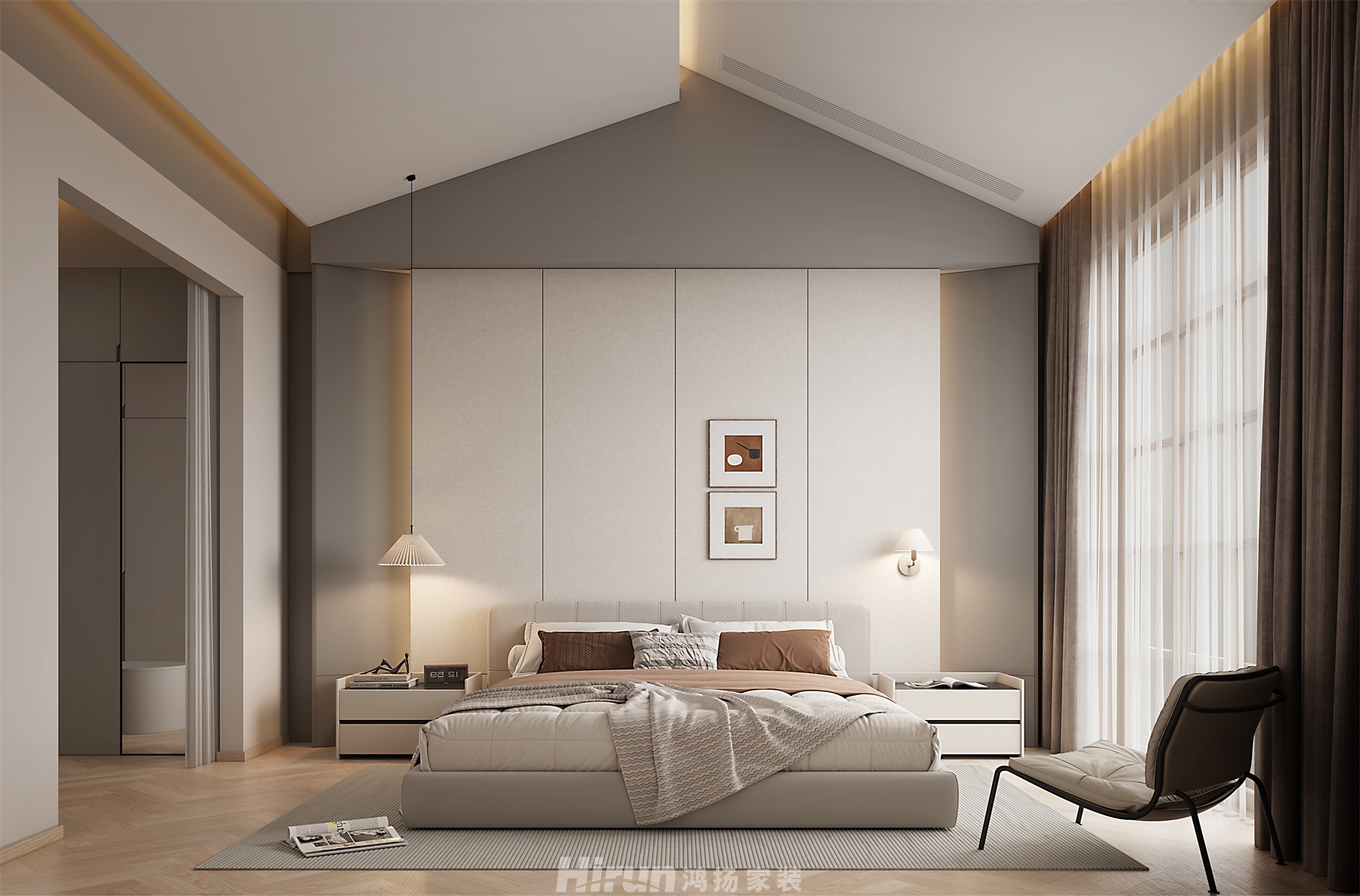 中糧北緯420㎡雅致現代別墅 裝修案例效果圖-10