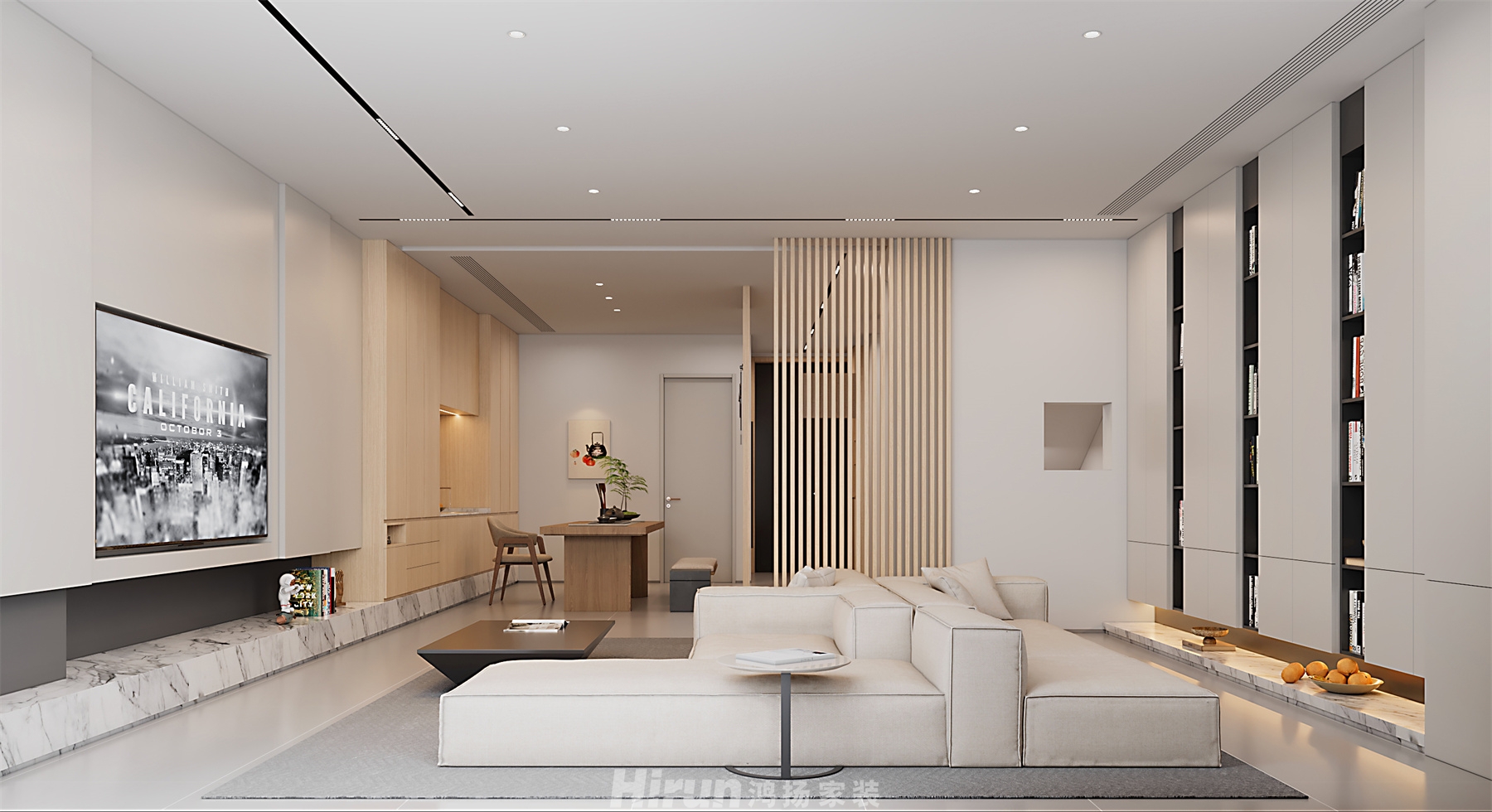 中糧北緯420㎡雅致現代別墅 裝修案例效果圖-7