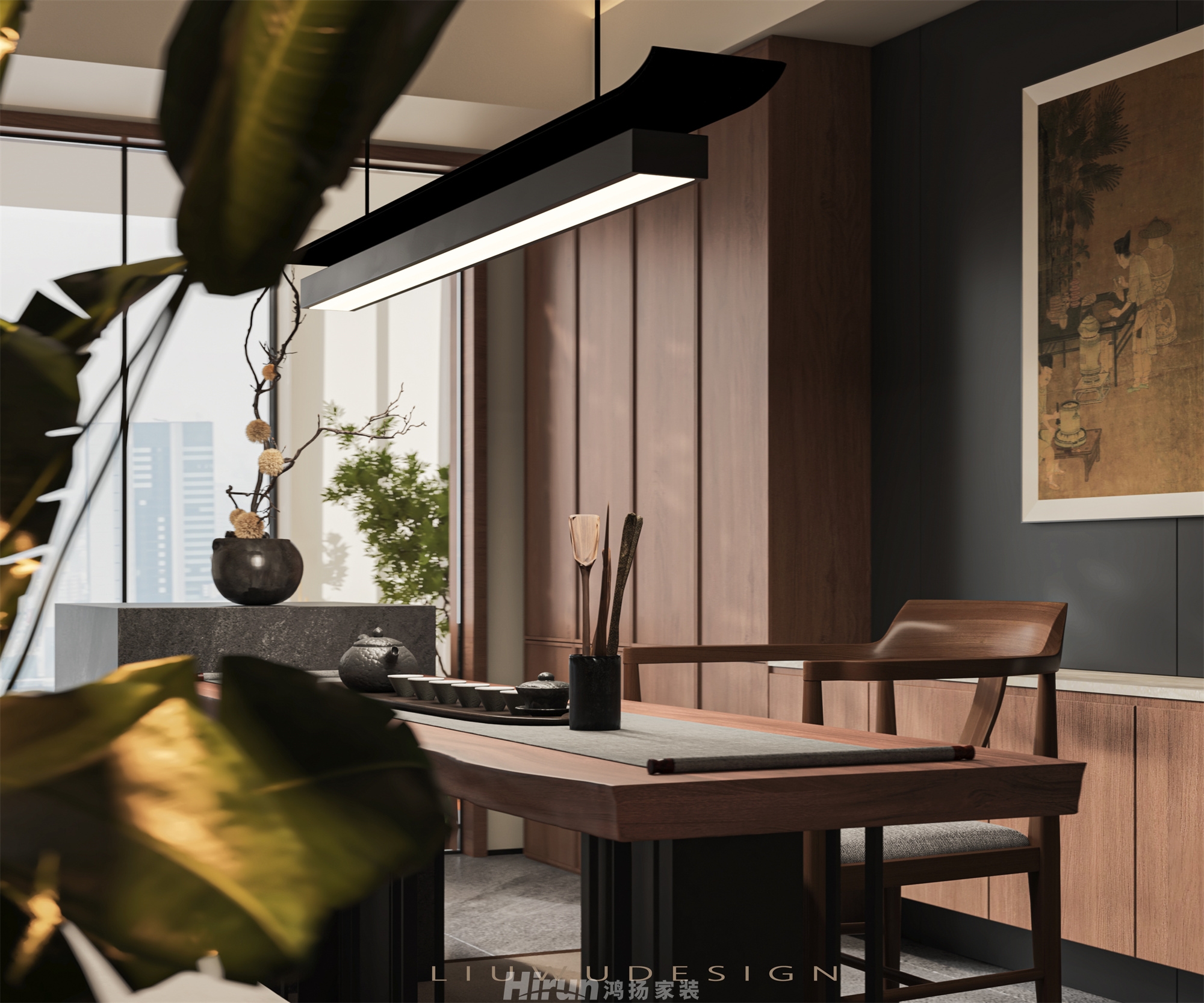 龍隱臺255㎡復古風潮別墅 裝修案例效果圖-12