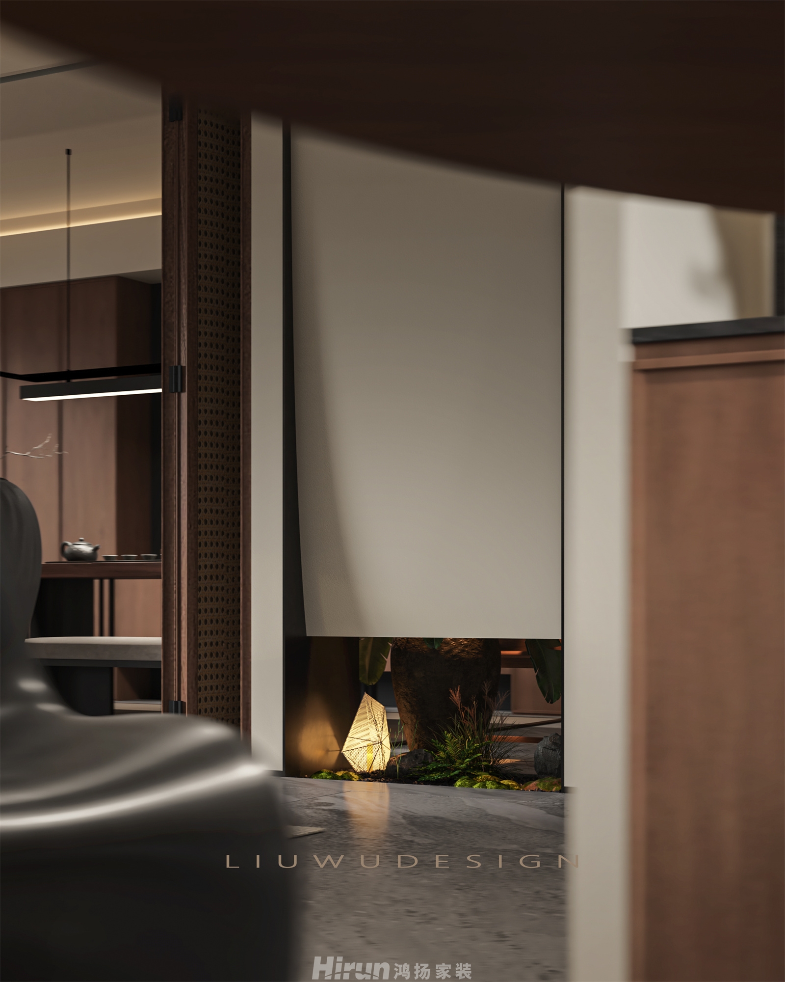 龍隱臺255㎡復古風潮別墅 裝修案例效果圖-2