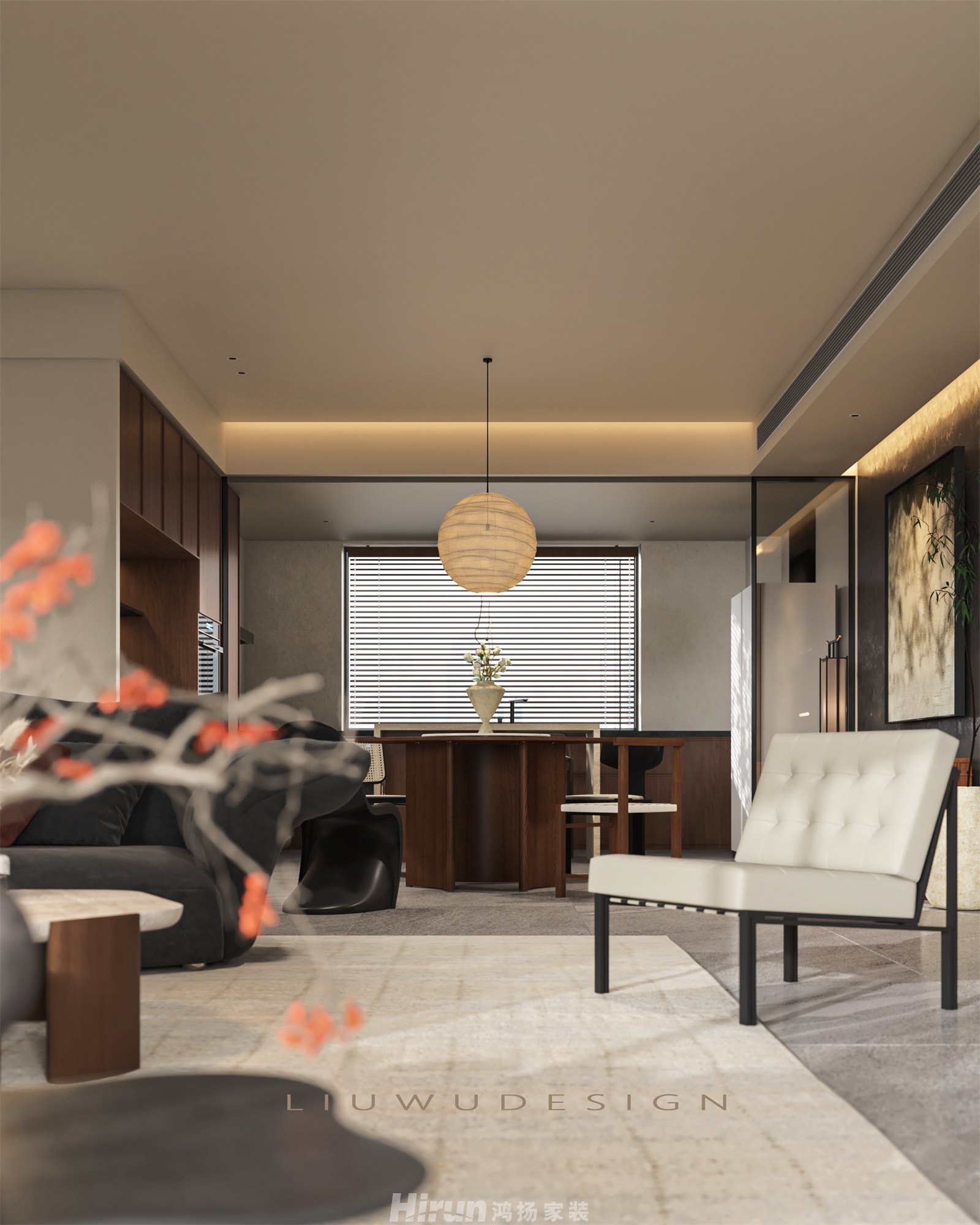 龍隱臺255㎡復古風潮別墅 裝修案例效果圖-4