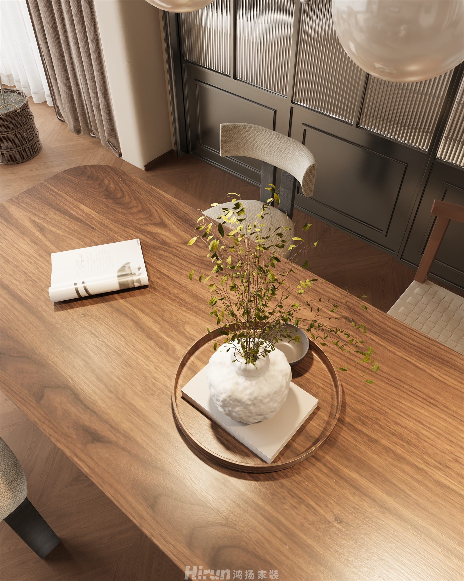 木蓮世家120㎡輕歐簡美四居室 裝修案例效果圖-17