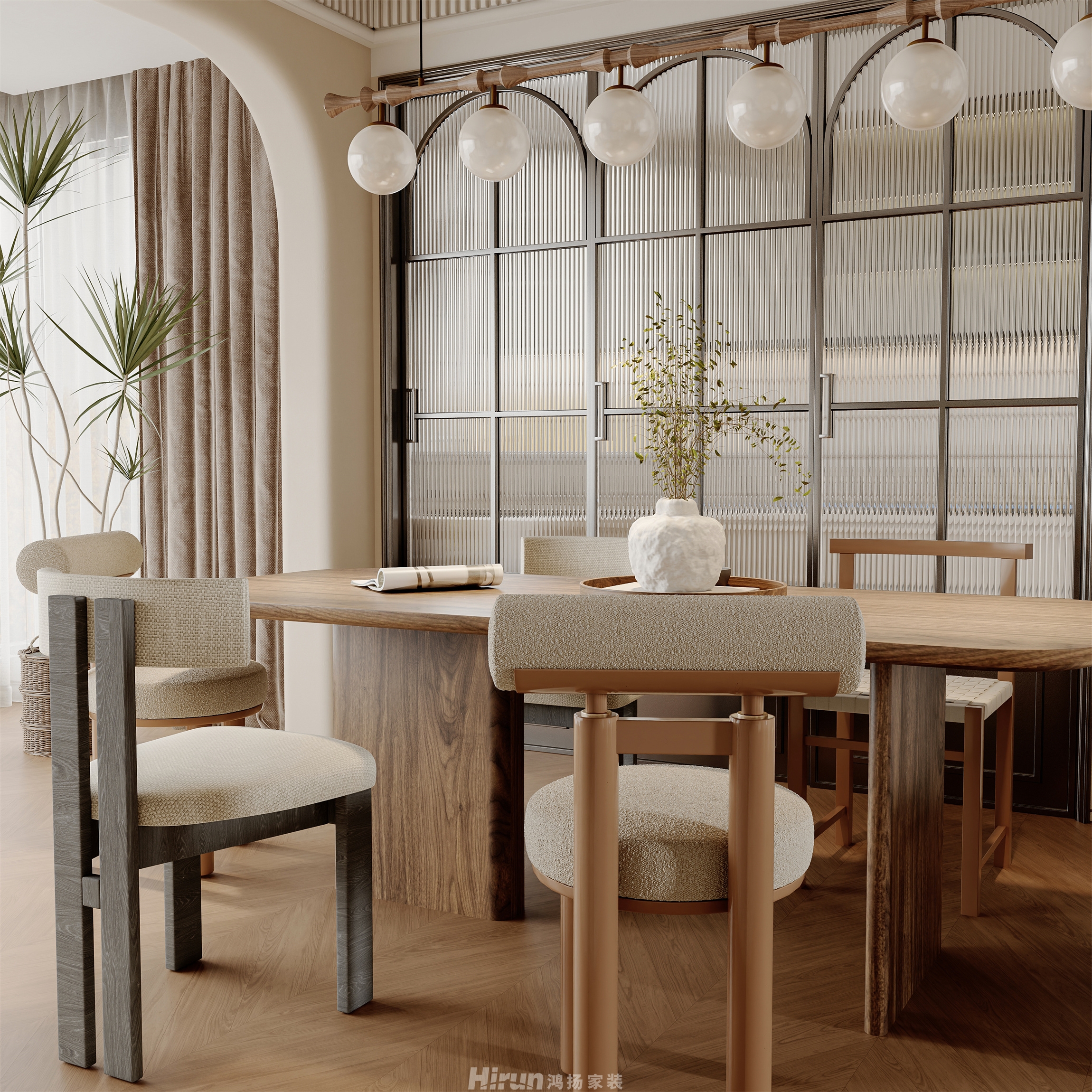 木蓮世家120㎡輕歐簡美四居室 裝修案例效果圖-20