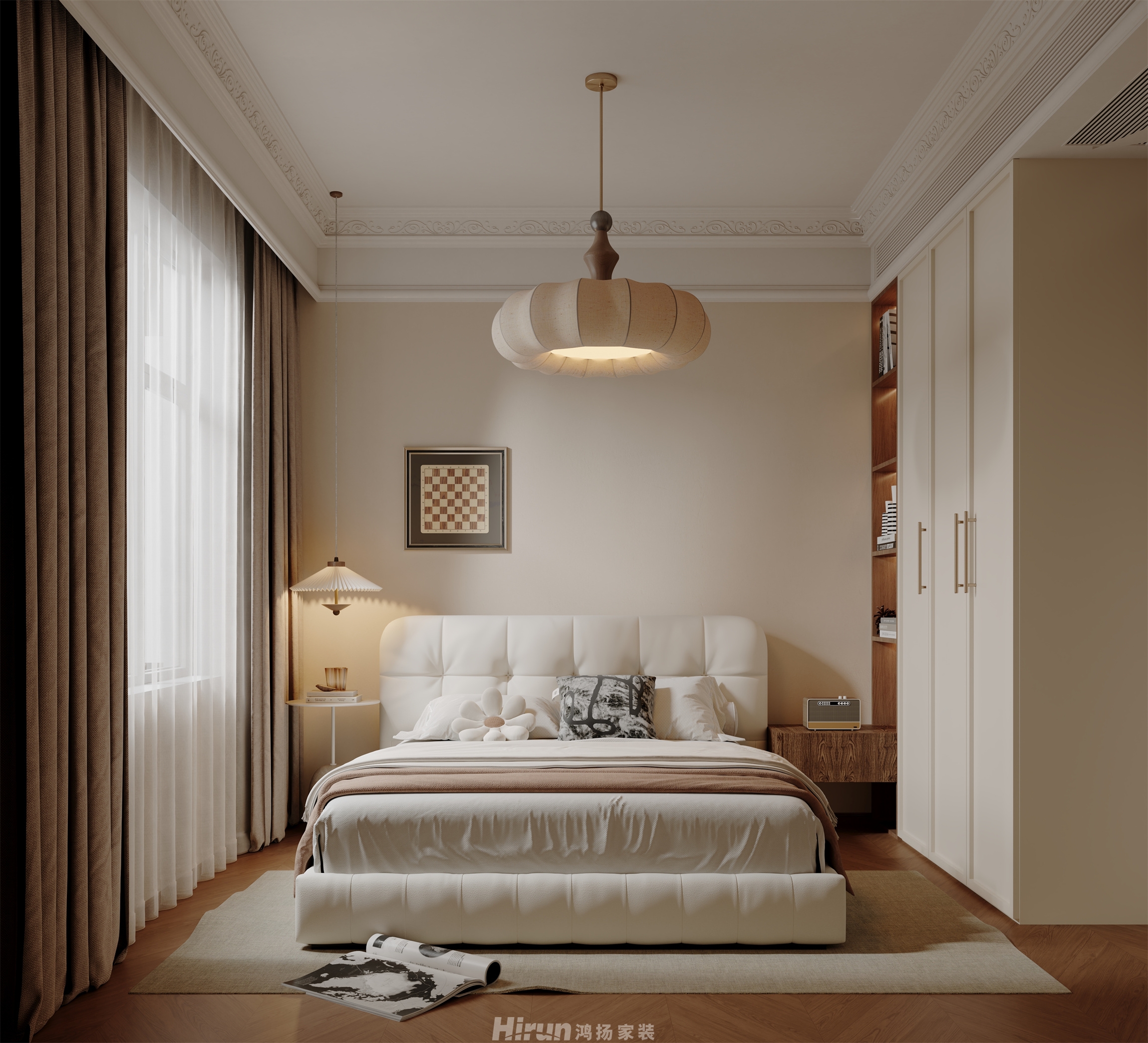 木蓮世家120㎡輕歐簡美四居室 裝修案例效果圖-21