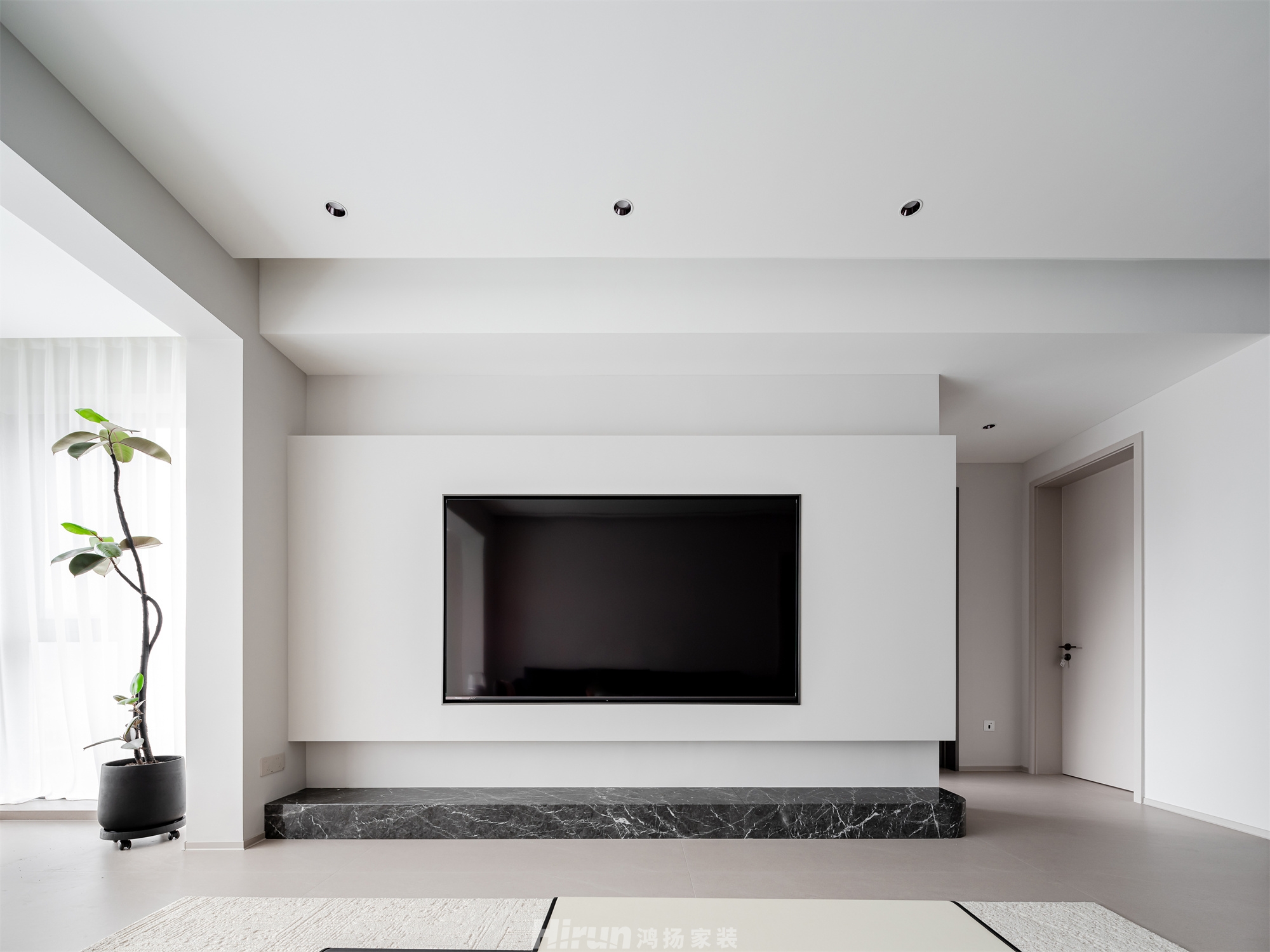 寶能公館140㎡雅致現(xiàn)代四居室 裝修案例實(shí)景圖-3