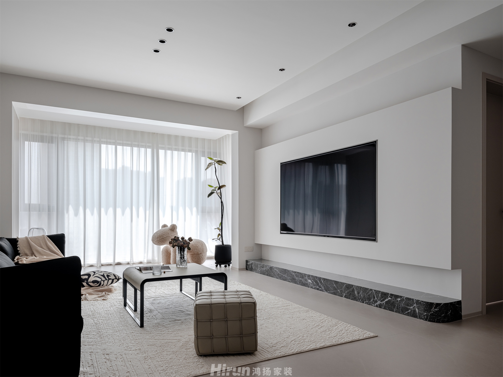 寶能公館140㎡雅致現(xiàn)代四居室 裝修案例實(shí)景圖-16