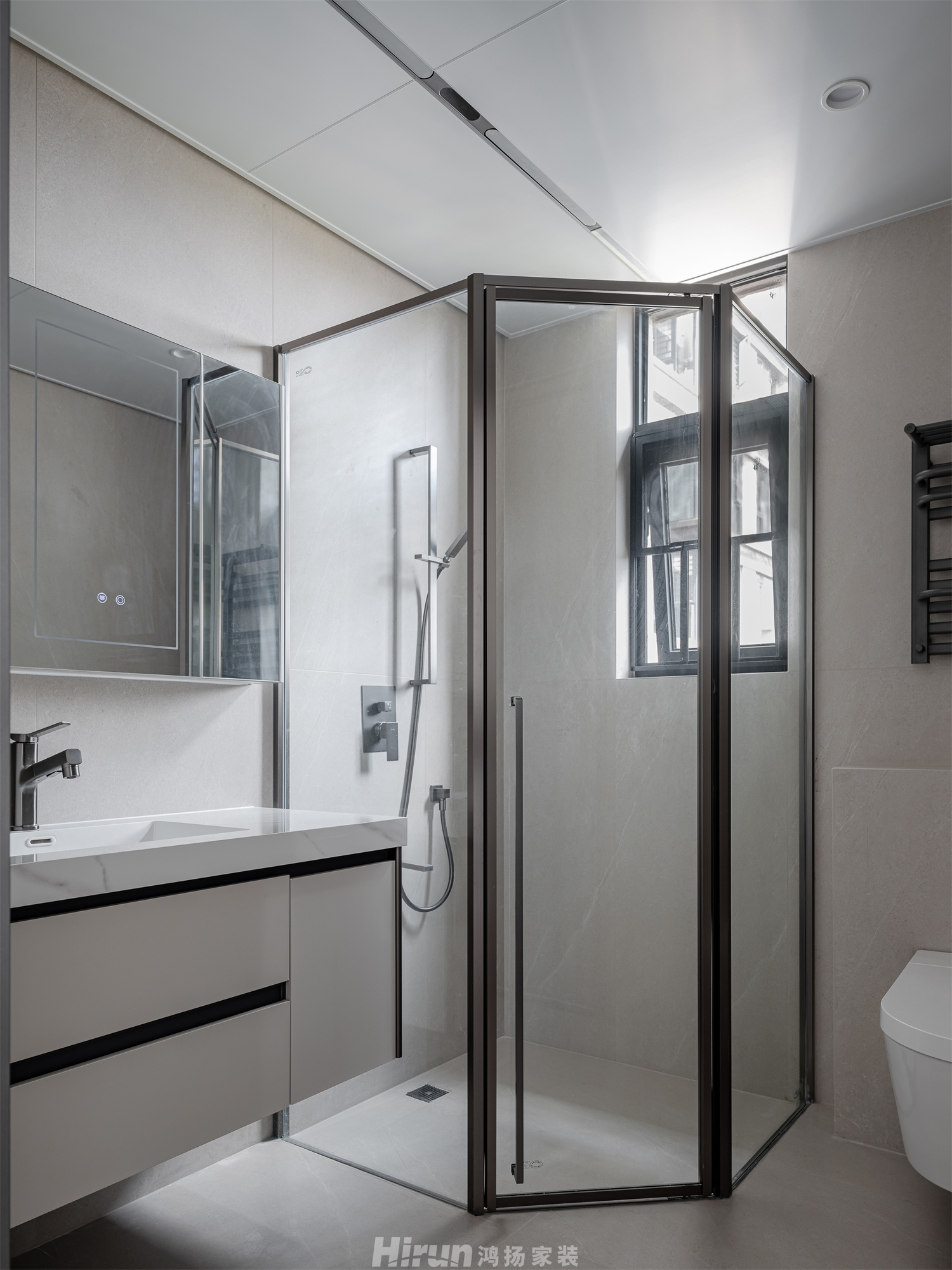 寶能公館140㎡雅致現(xiàn)代四居室 裝修案例實(shí)景圖-21