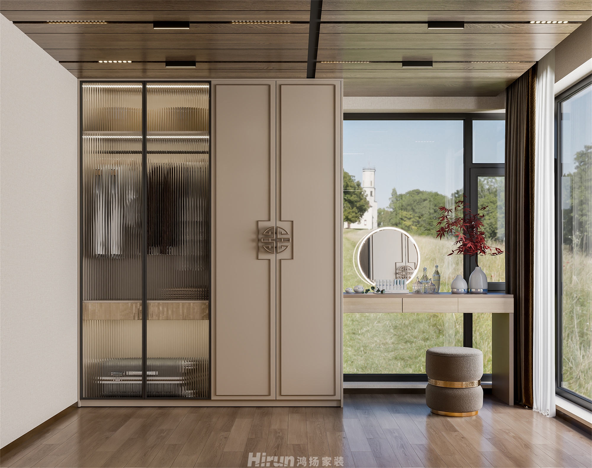 寶能公館220㎡復(fù)合寫意復(fù)式 裝修案例效果圖-8