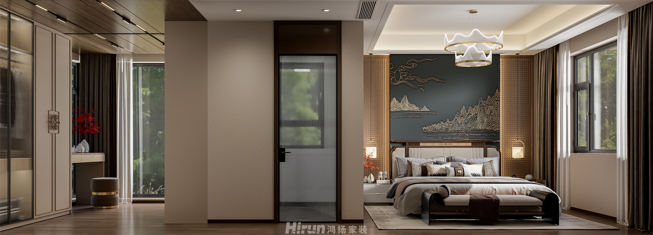 寶能公館220㎡復(fù)合寫意復(fù)式 裝修案例效果圖-14