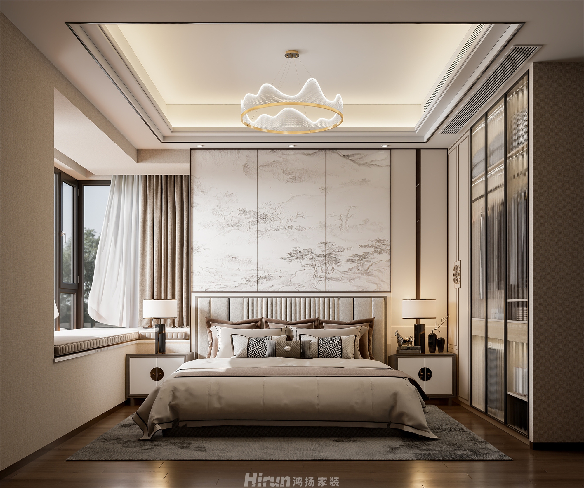 寶能公館220㎡復(fù)合寫意復(fù)式 裝修案例效果圖-15