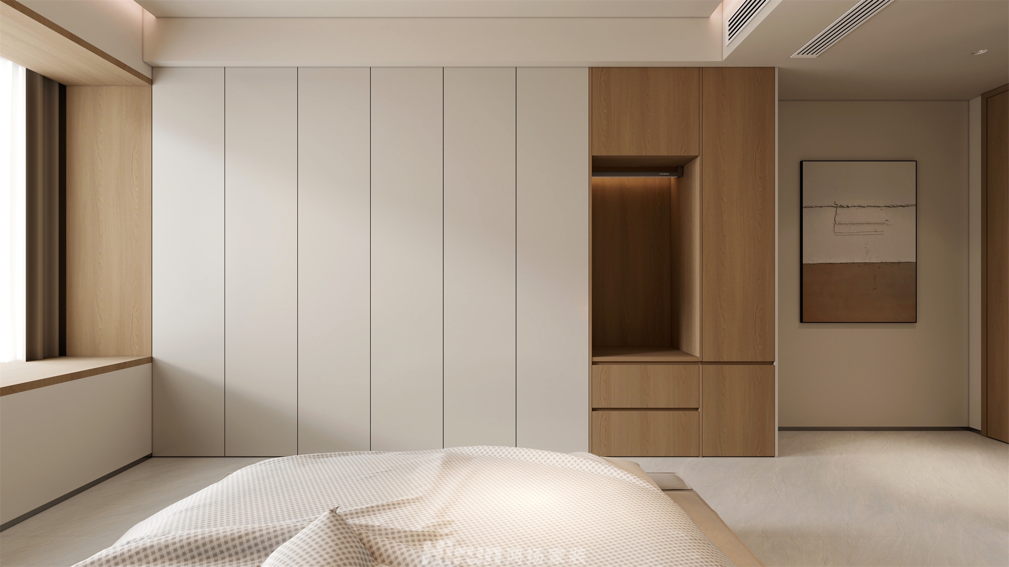 湘府和園218㎡雅致現(xiàn)代大平層 裝修案例效果圖-3