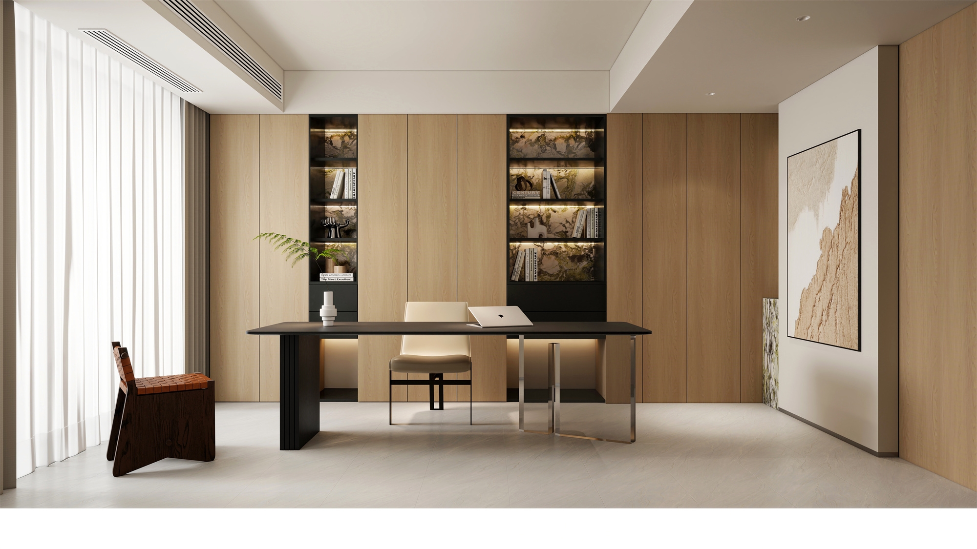 湘府和園218㎡雅致現(xiàn)代大平層 裝修案例效果圖-10