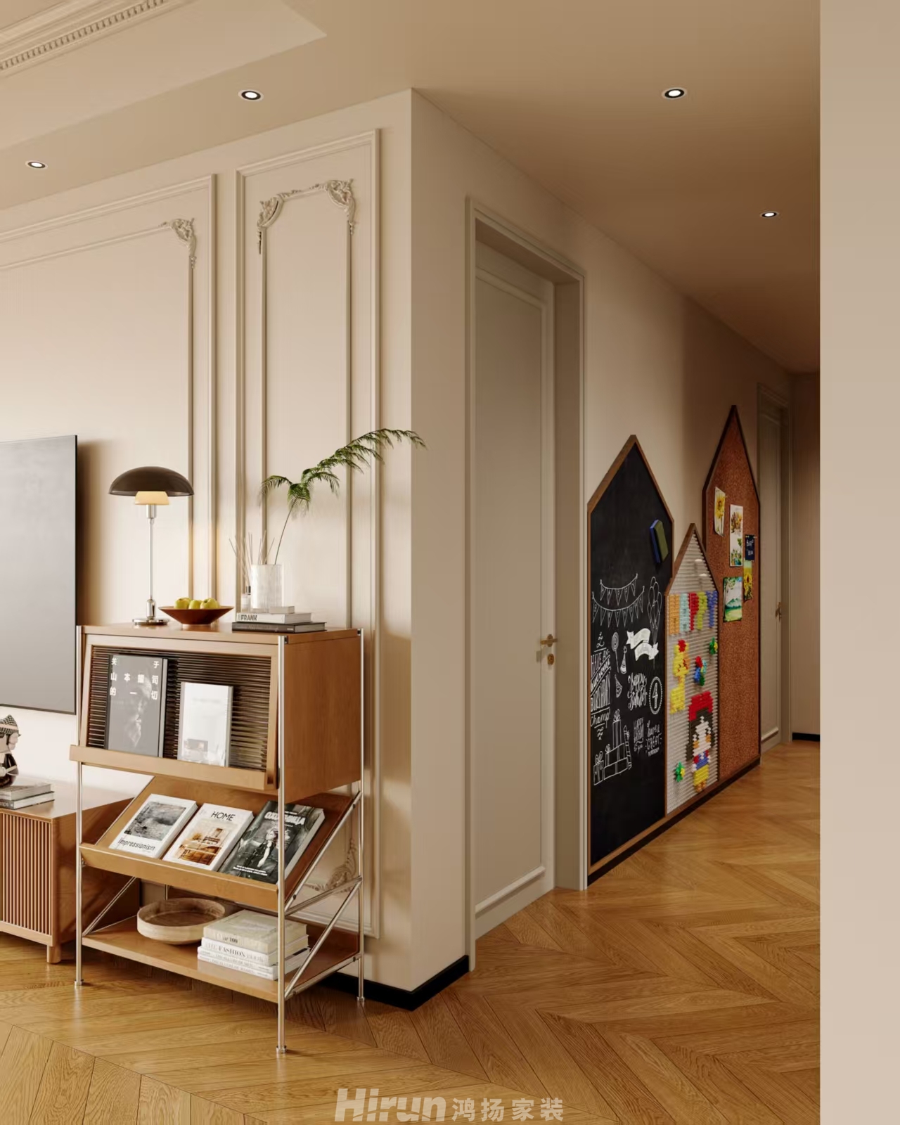 湘府和園146㎡復古風潮四居室 裝修案例效果圖-5