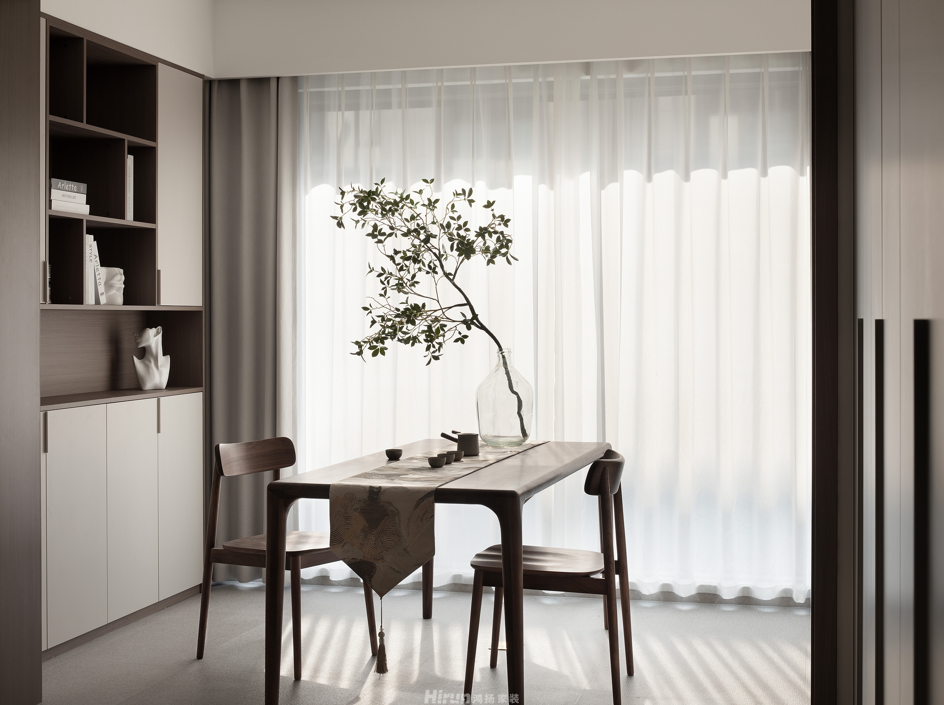 星昇公館下疊實景雅致現代疊墅 裝修案例實景圖-7書房