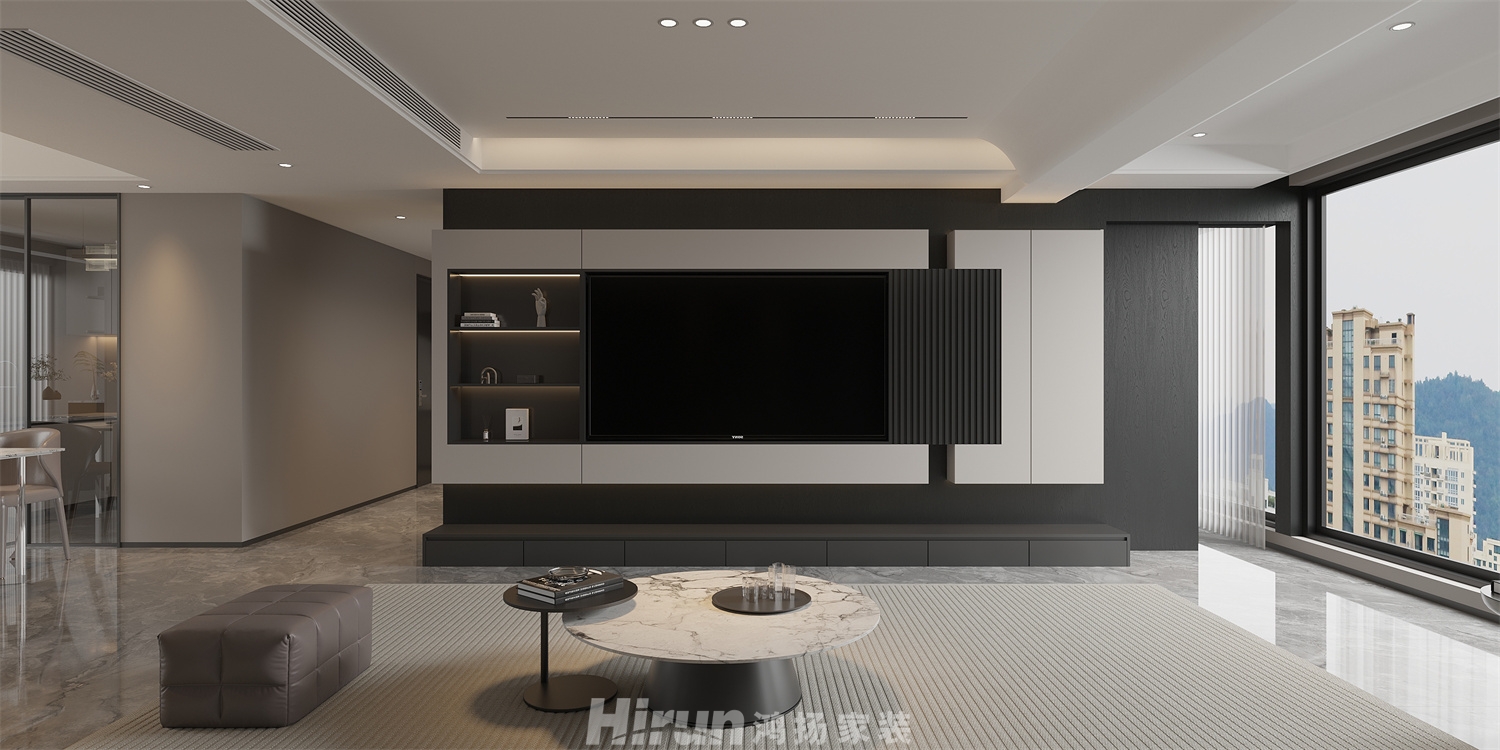 濱江府180㎡雅致現(xiàn)代大平層 裝修案例效果圖-3