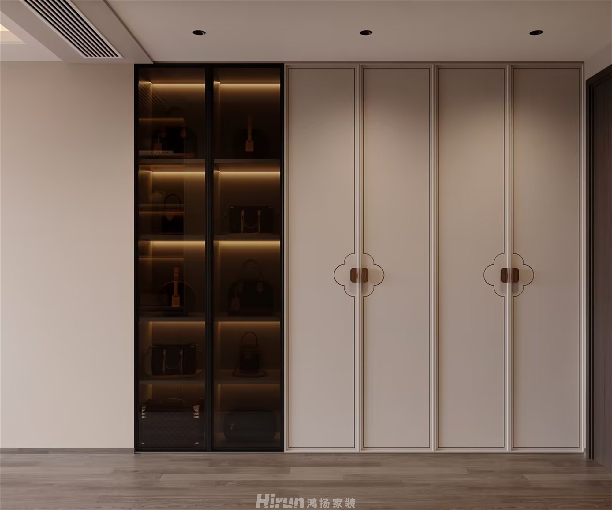 時(shí)代建發(fā)和著180㎡東方古雅四居室 裝修案例效果圖-6