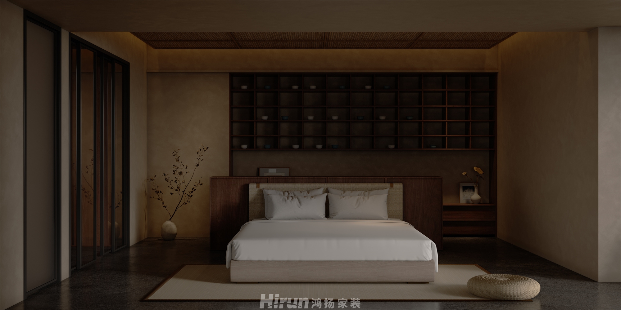 濱江院子120㎡復合寫意復式 裝修案例效果圖-2