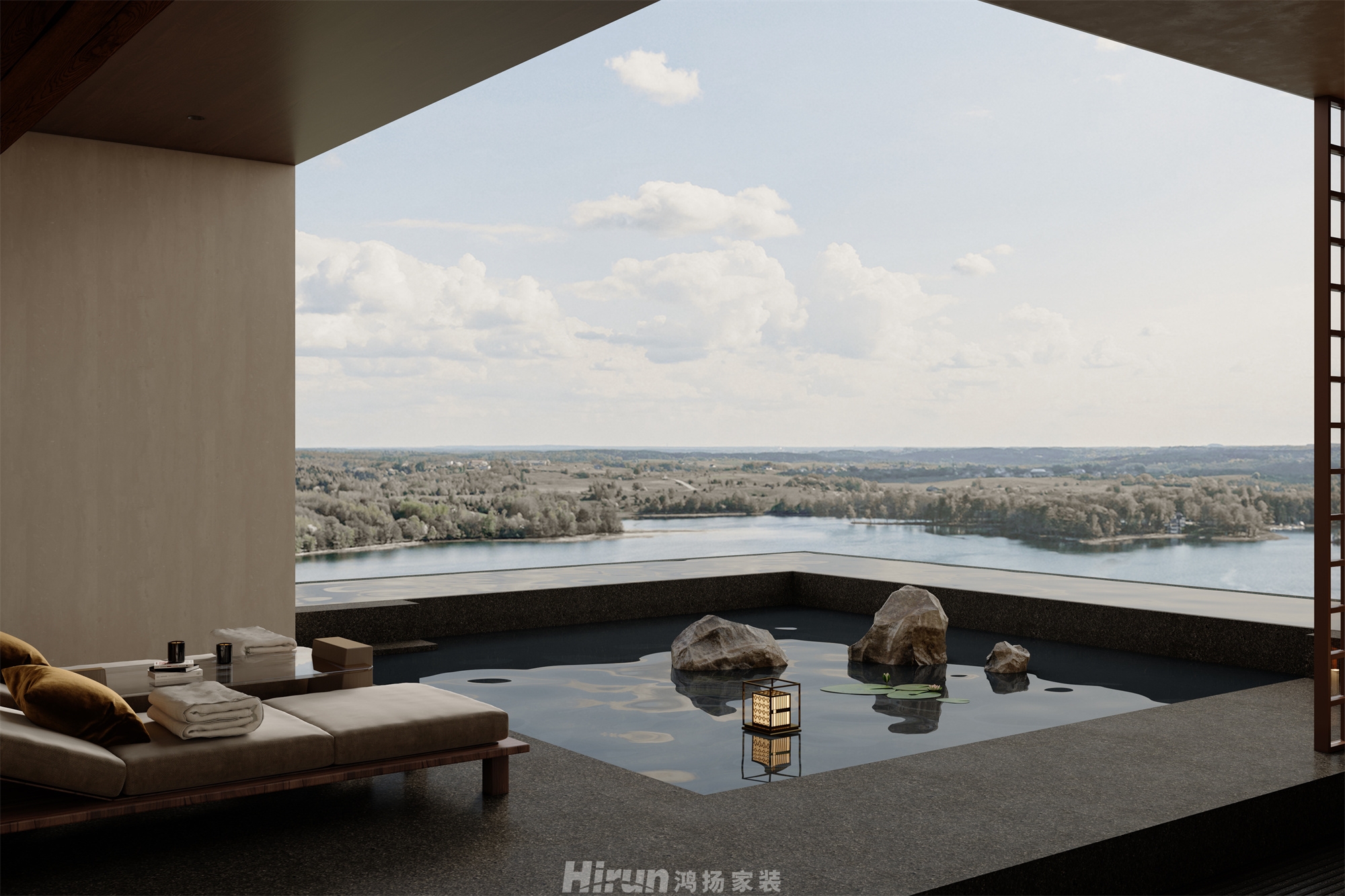 濱江院子120㎡復合寫意復式 裝修案例效果圖-11