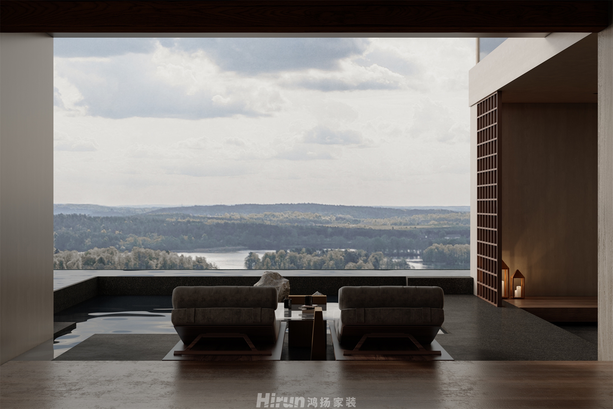 濱江院子120㎡復合寫意復式 裝修案例效果圖-10