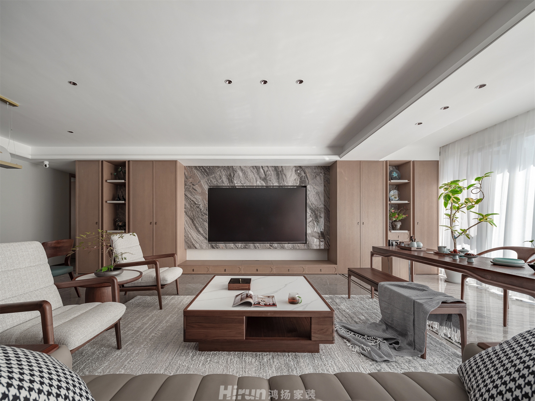 時(shí)代·建發(fā)和著210㎡復(fù)合寫(xiě)意大平層 裝修案例實(shí)景圖-10