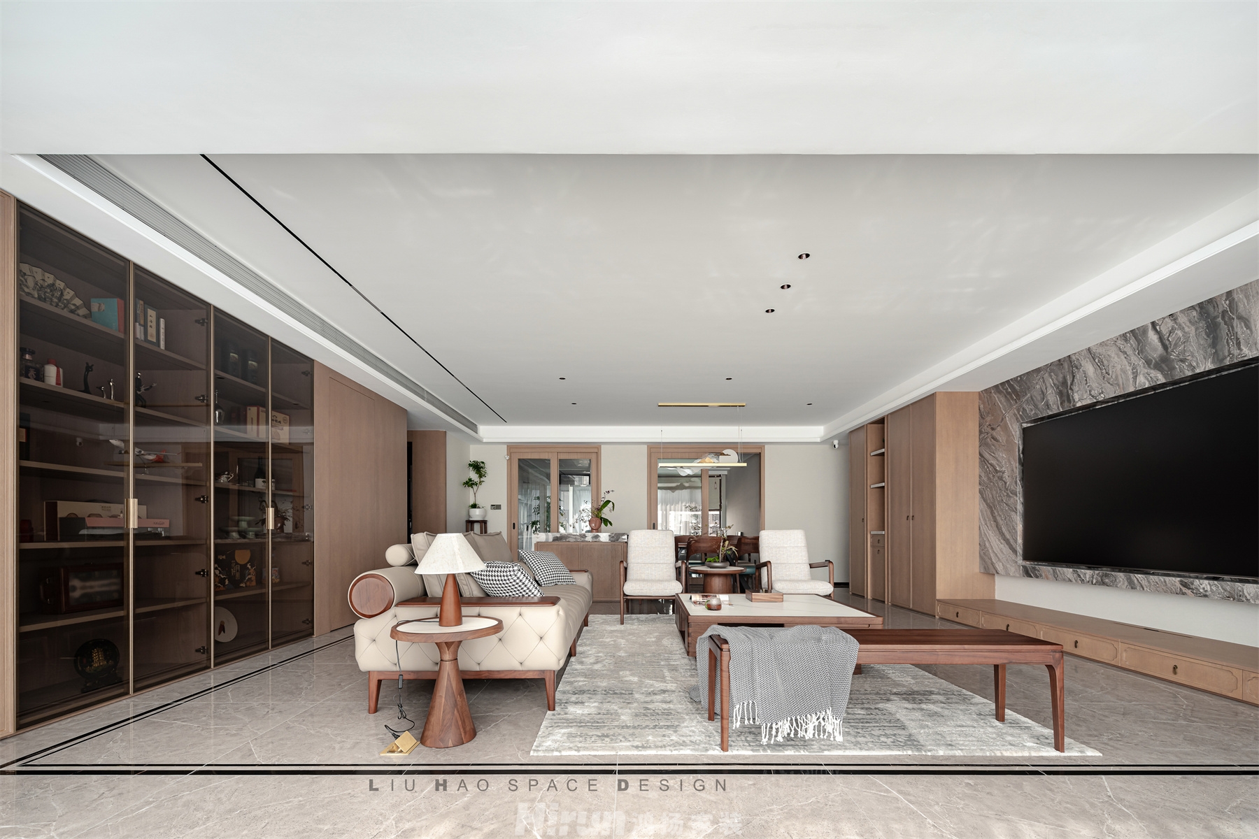 時(shí)代·建發(fā)和著210㎡復(fù)合寫(xiě)意大平層 裝修案例實(shí)景圖-6