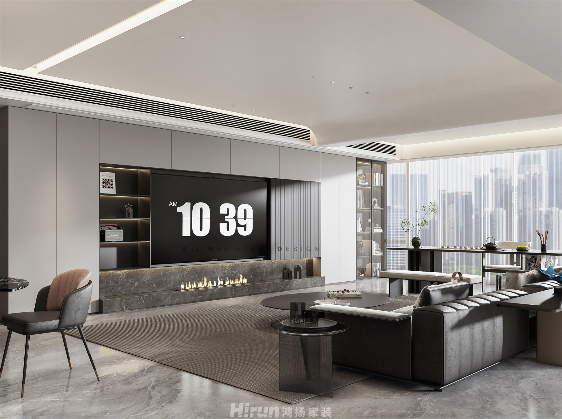 中欣·楚天御府272㎡雅致現(xiàn)代大平層 裝修案例效果圖-5