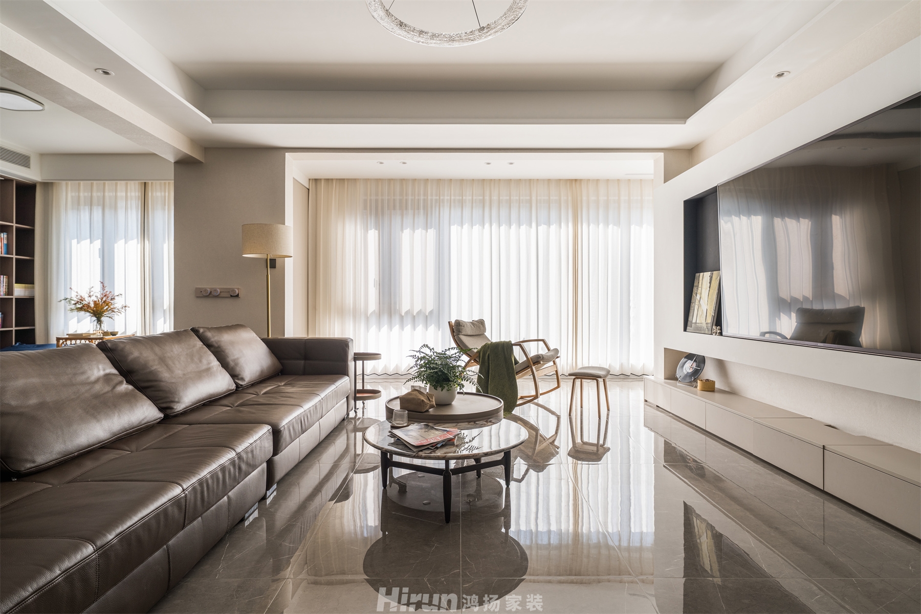 龍湖江與城168㎡雅致現(xiàn)代四居室 裝修案例實景圖-3