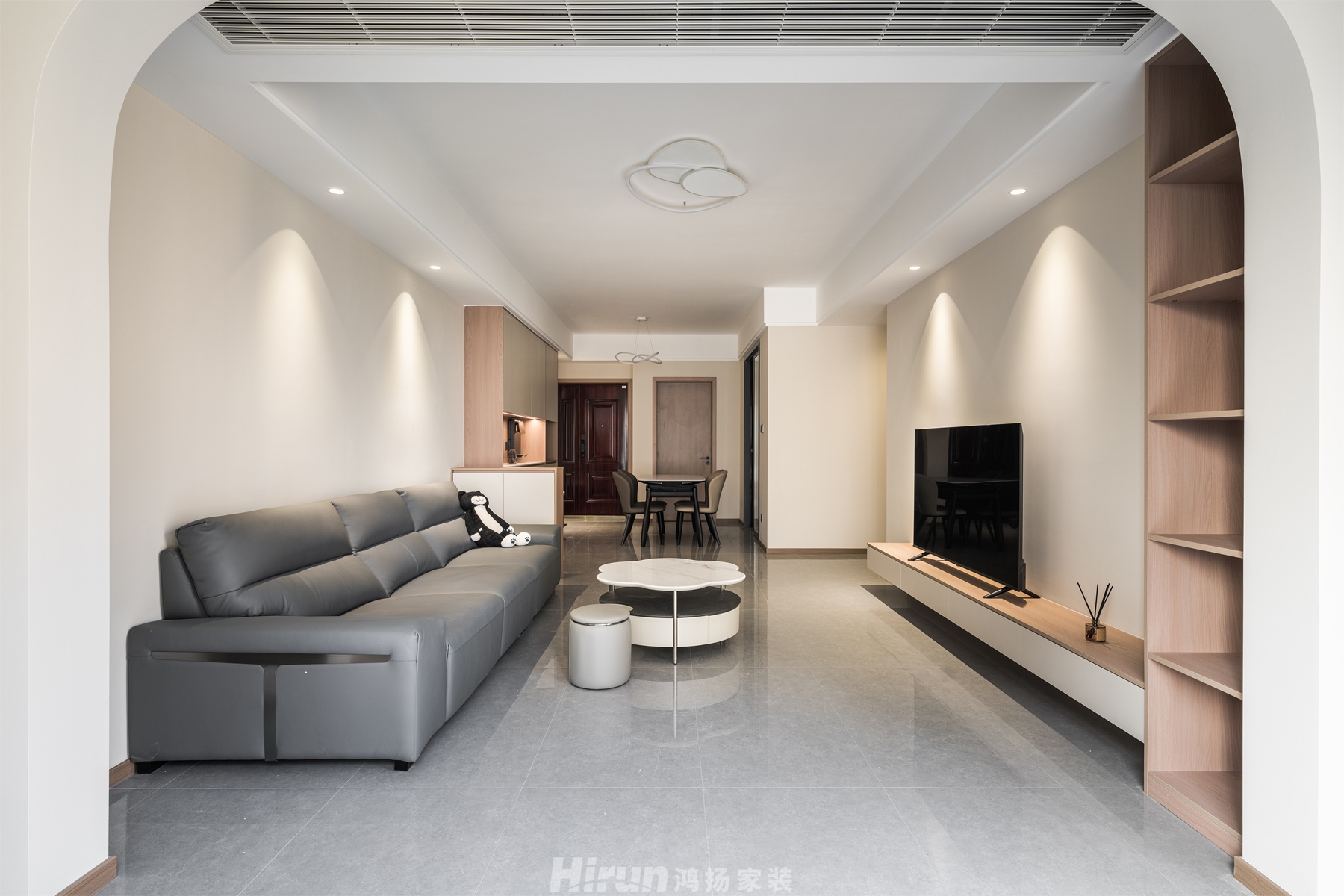 東璽臺119㎡雅致現代四居室 裝修案例實景圖-4