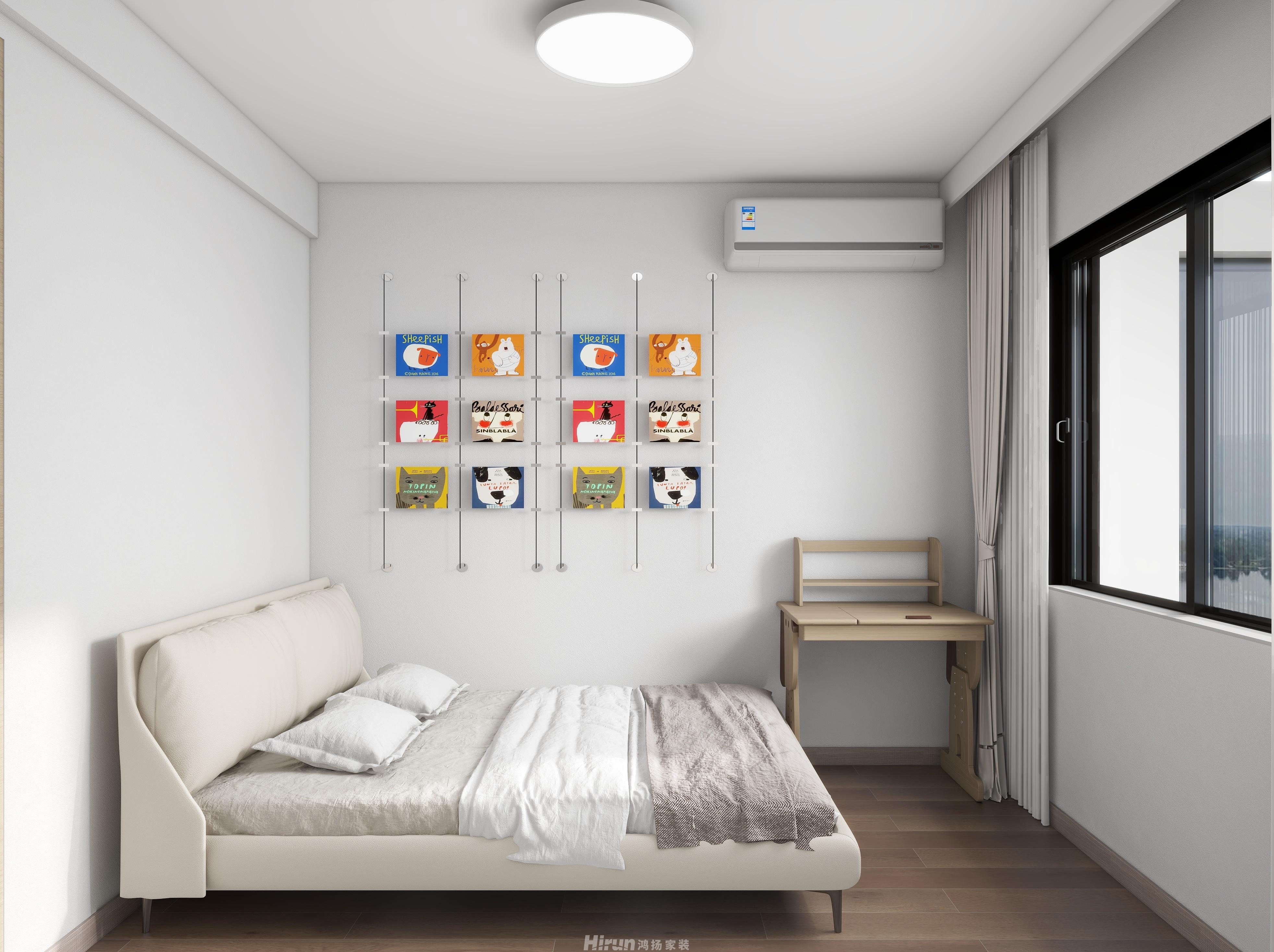 保利天匯115㎡雅致現代三居室 裝修案例效果圖-5