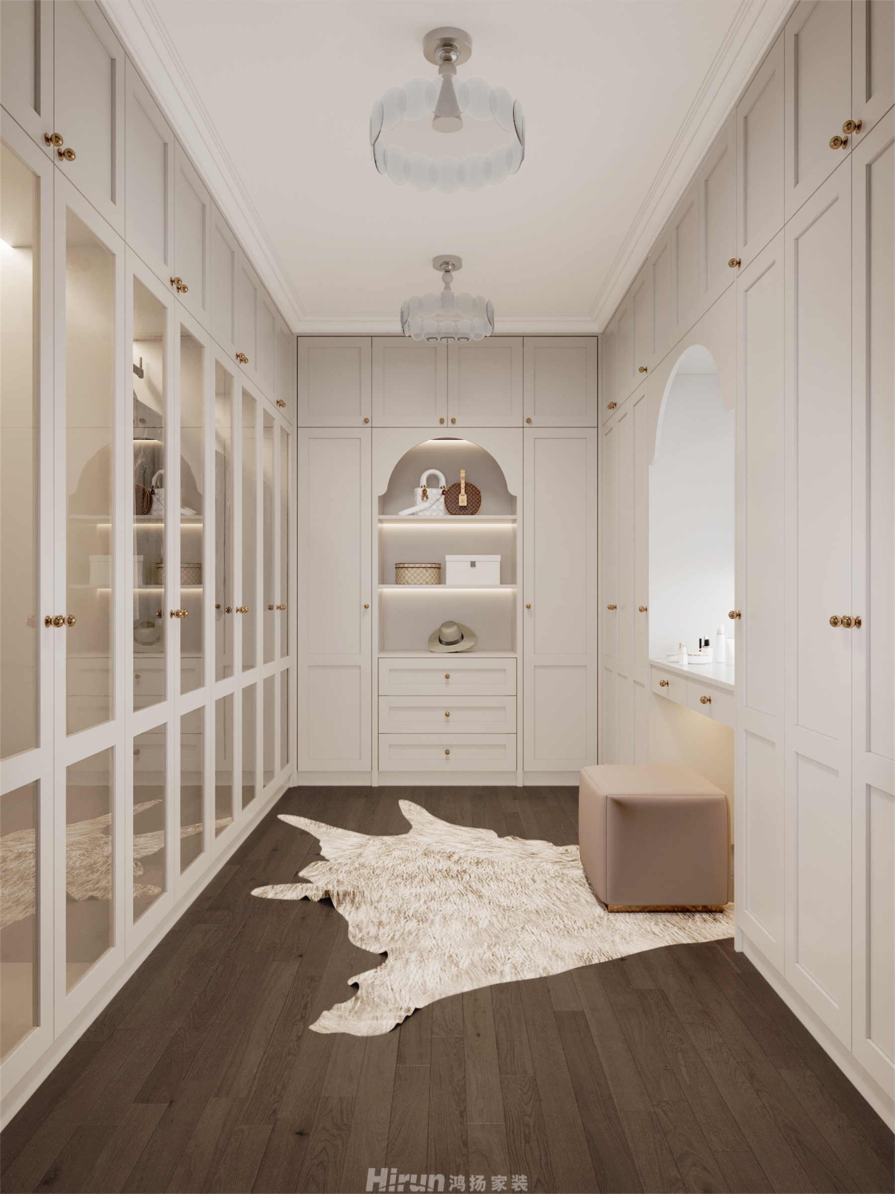 保利300㎡復(fù)古風(fēng)潮別墅 裝修案例效果圖-17